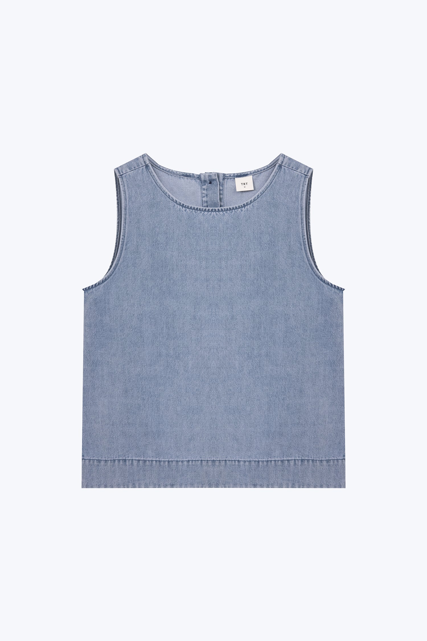 Denim Sleeveless Blouse - Denim