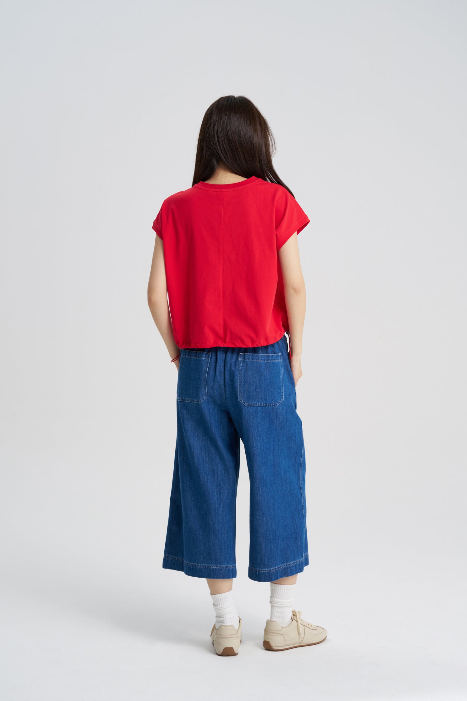 Denim Culottes - Dark Denim
