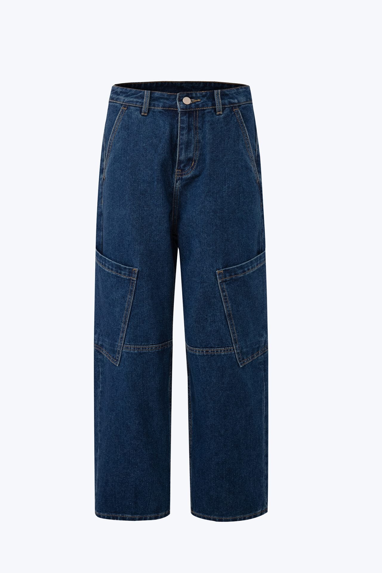 Cargo Curved Jeans - Dark Denim [AT]