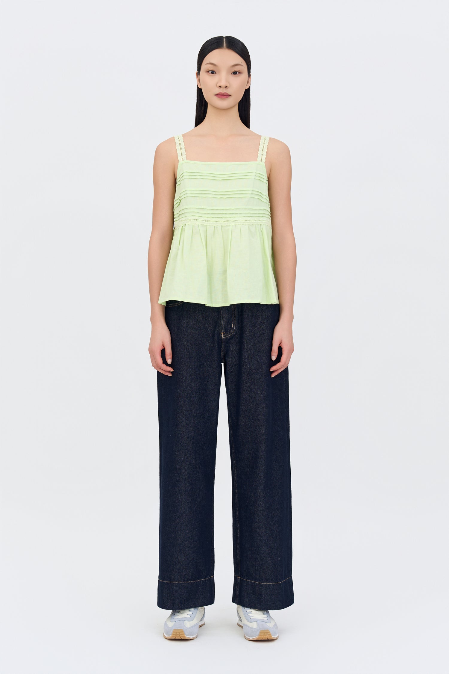 Straight Leg Jeans - Dark Denim