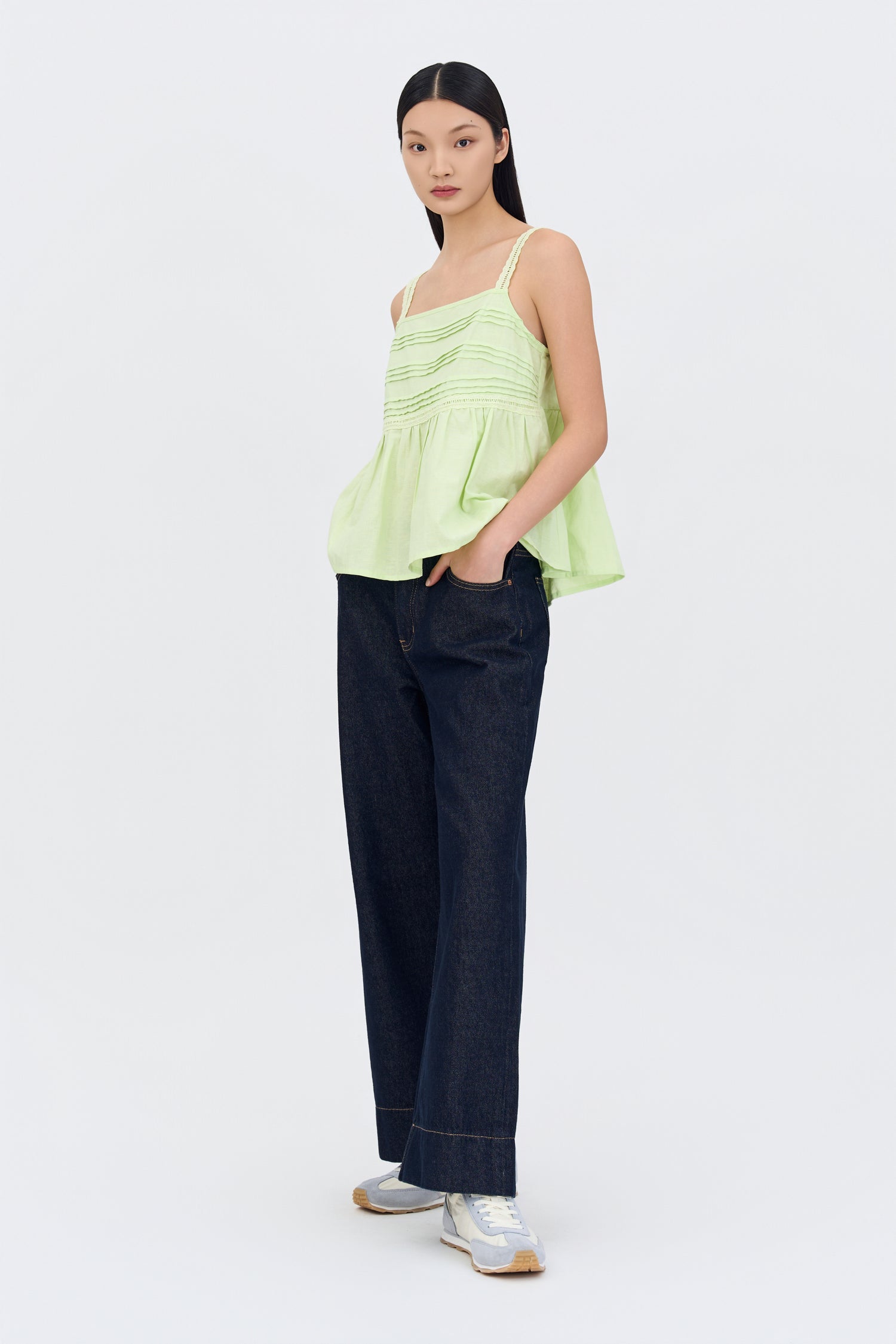 Straight Leg Jeans - Dark Denim