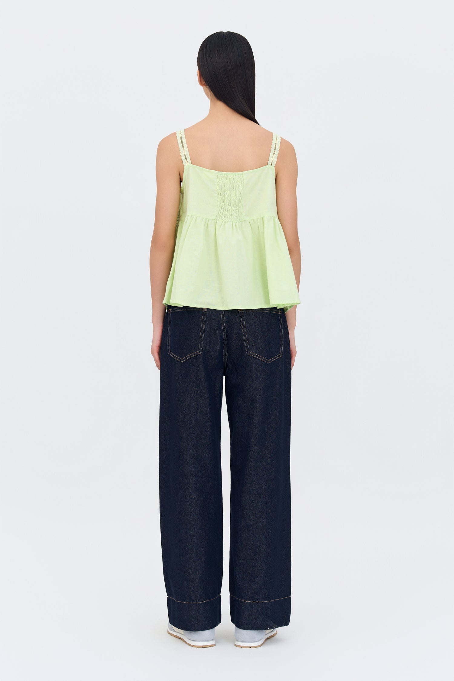 Straight Leg Jeans - Dark Denim