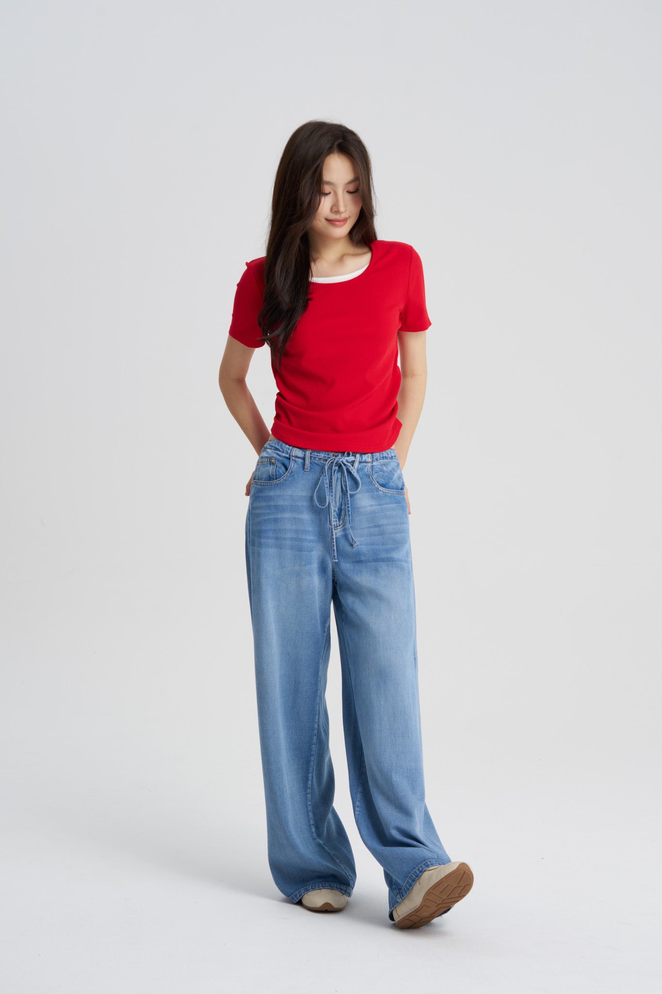 Straight Leg Denim Trousers - Denim – The Restyle Trait