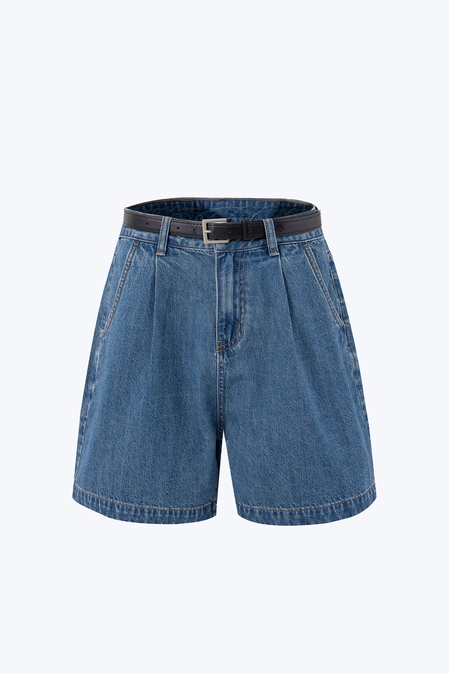 Denim Bermuda Shorts - Denim