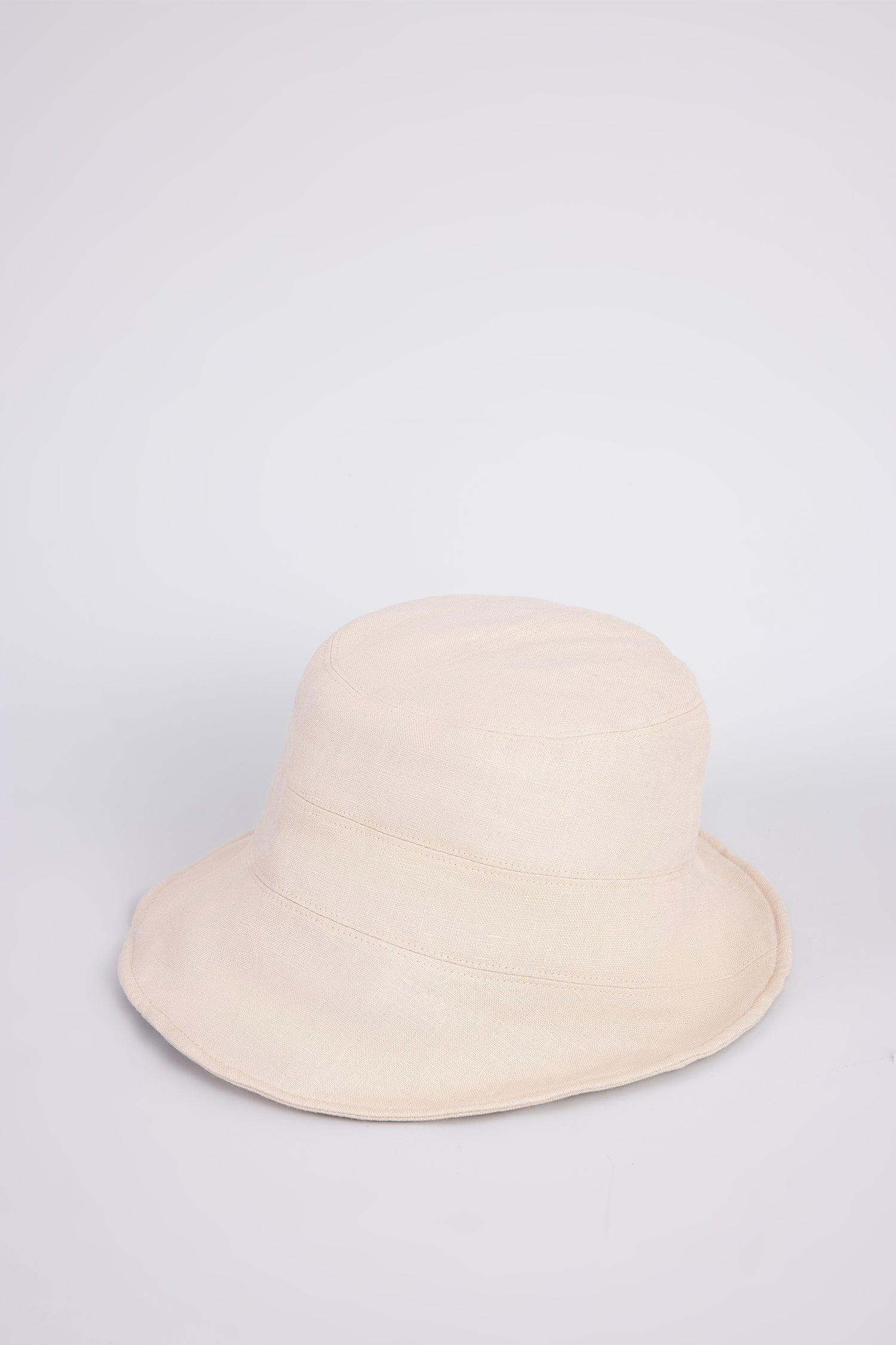 Linen Bucket Hat - Ecru