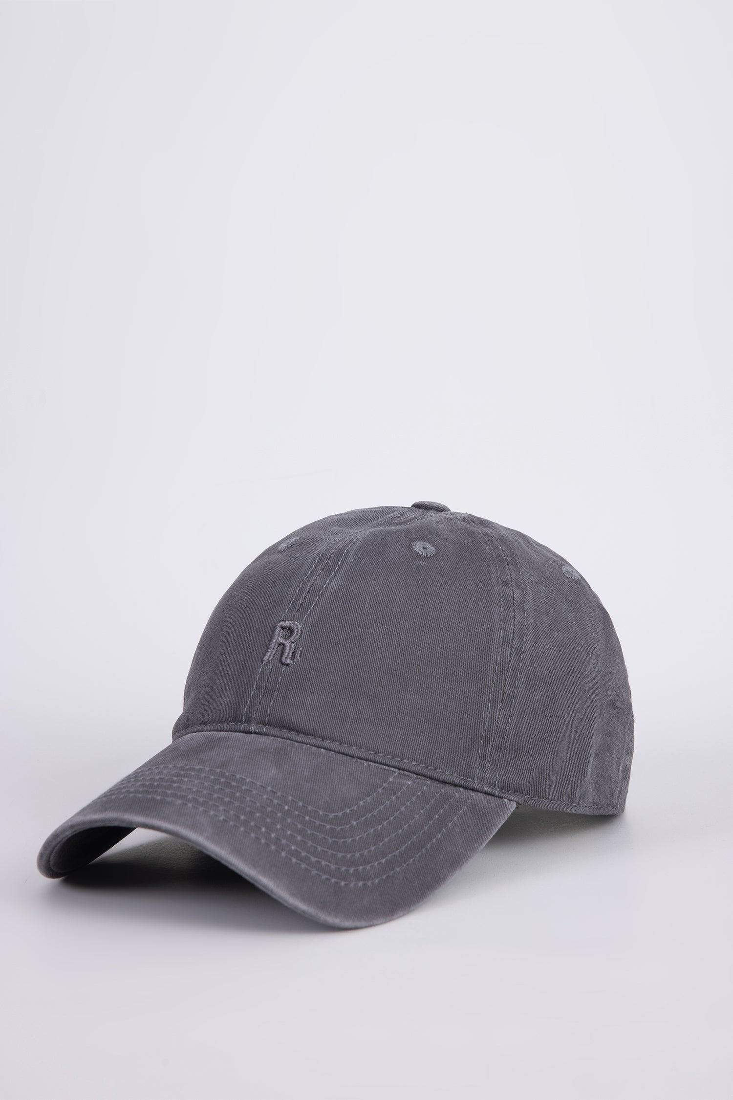 ‘R’ Embroidery Baseball Cap - Dark Grey