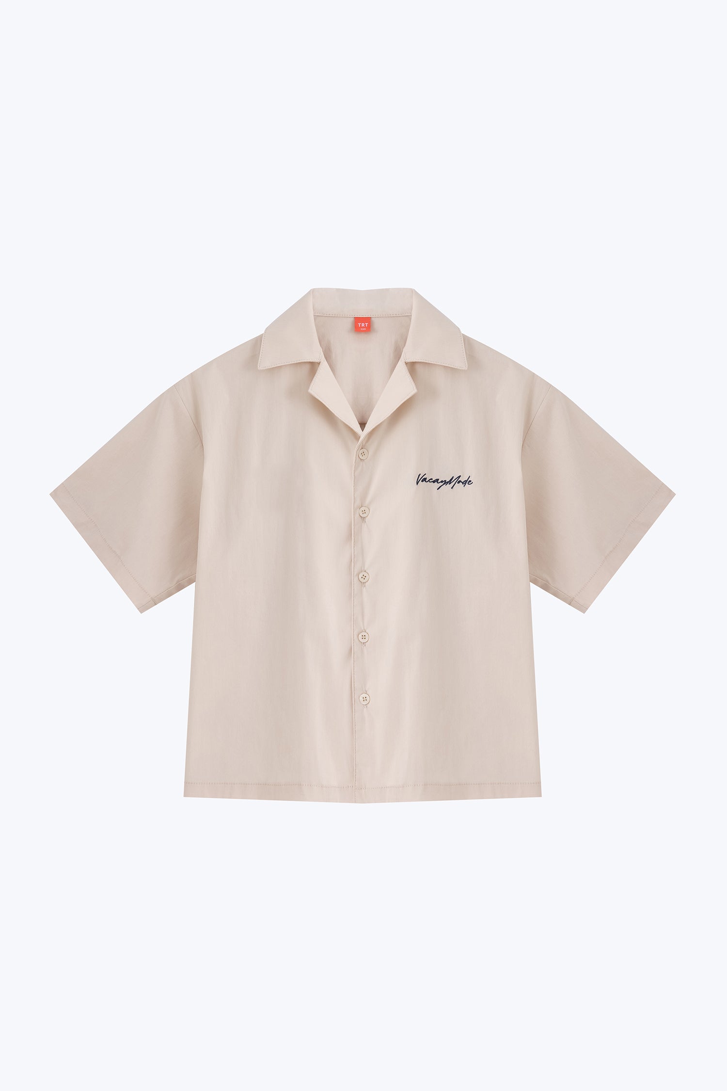 Kids Short Sleeve Vacay Mode Shirt - Sand