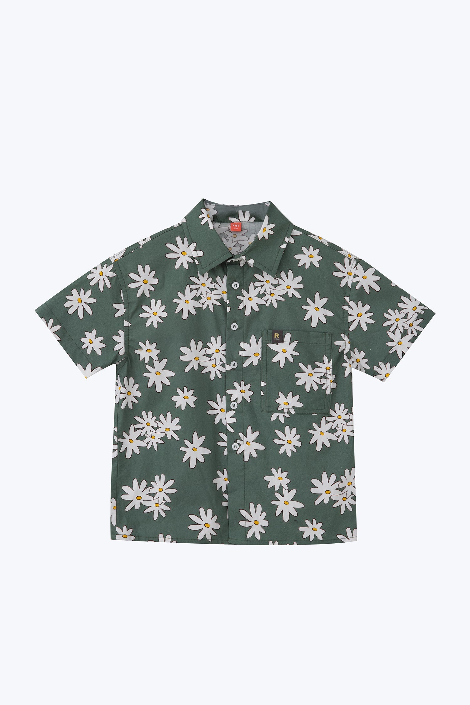 Floral Button Up Shirt - Sage