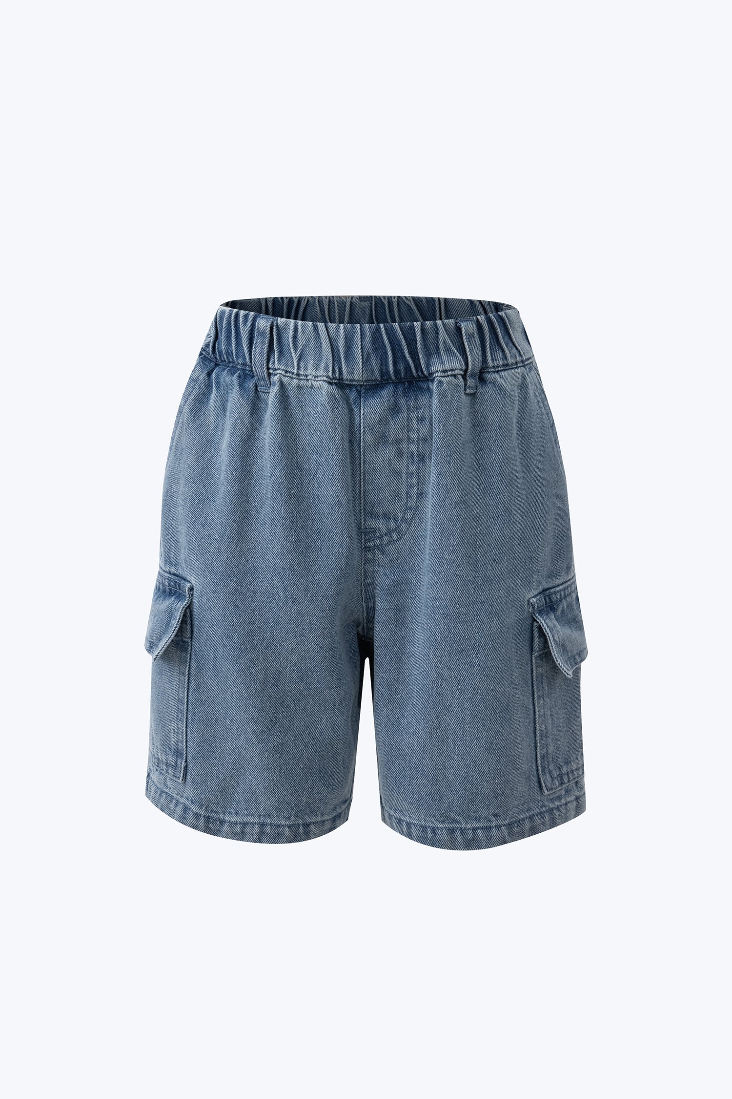 Denim Cargo Shorts - Dark Denim