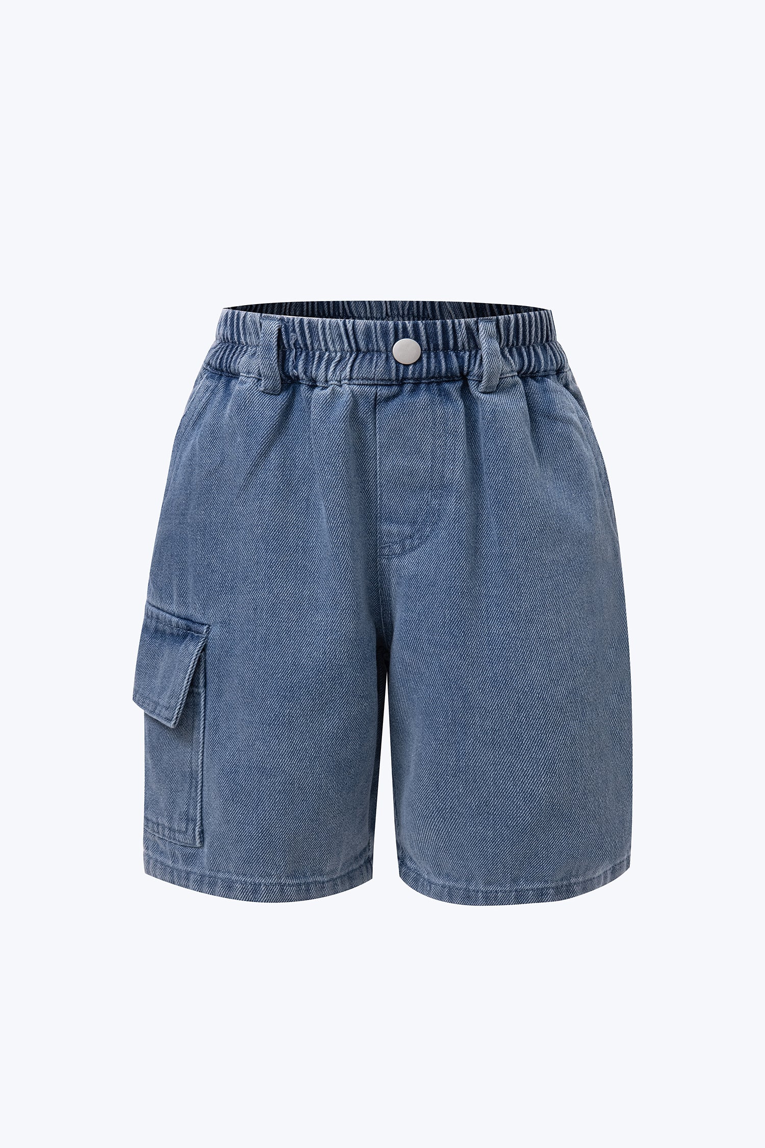 Denim Cargo Shorts - Denim