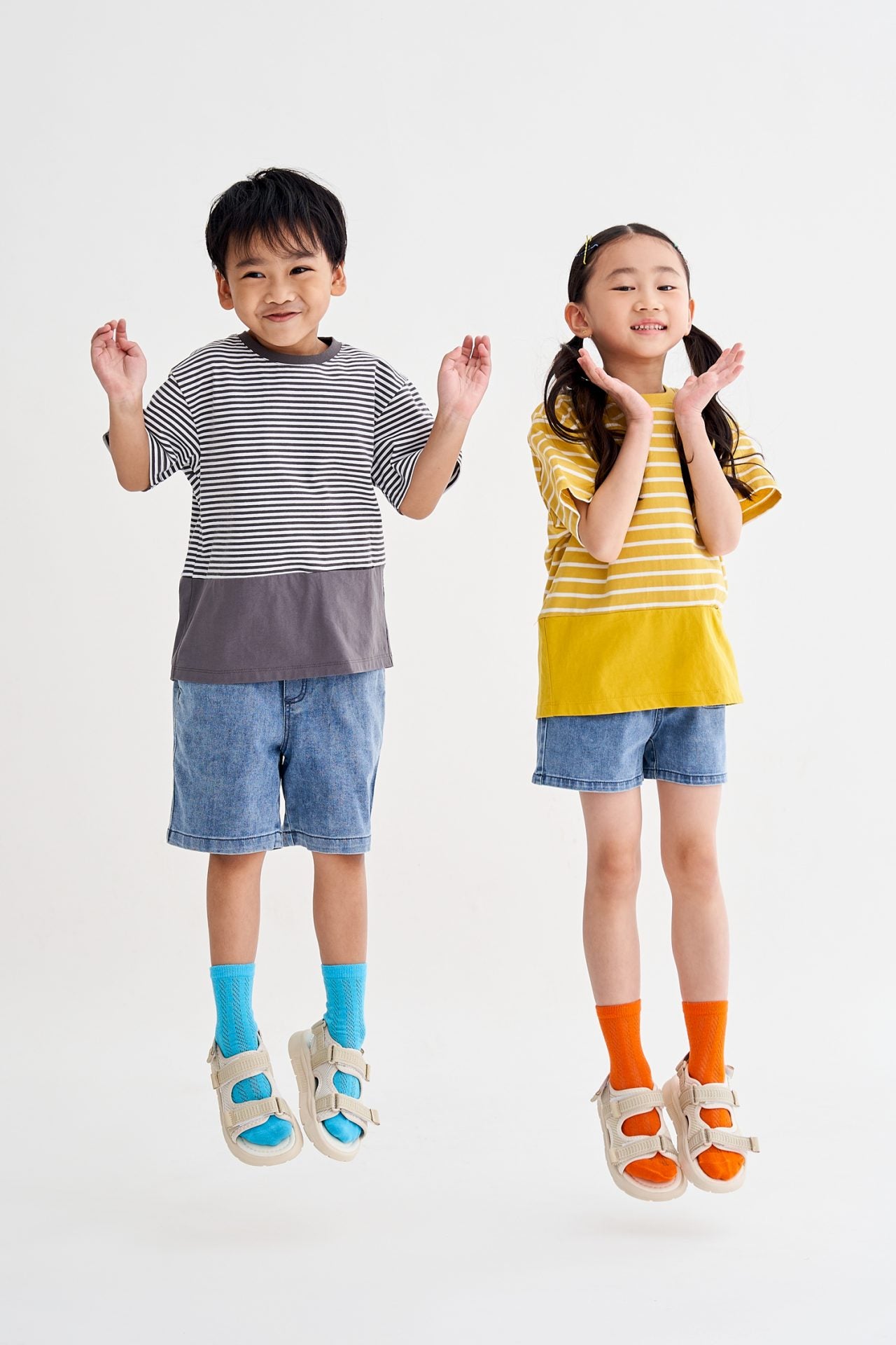 Colour Block Tee - Stripes [AT]