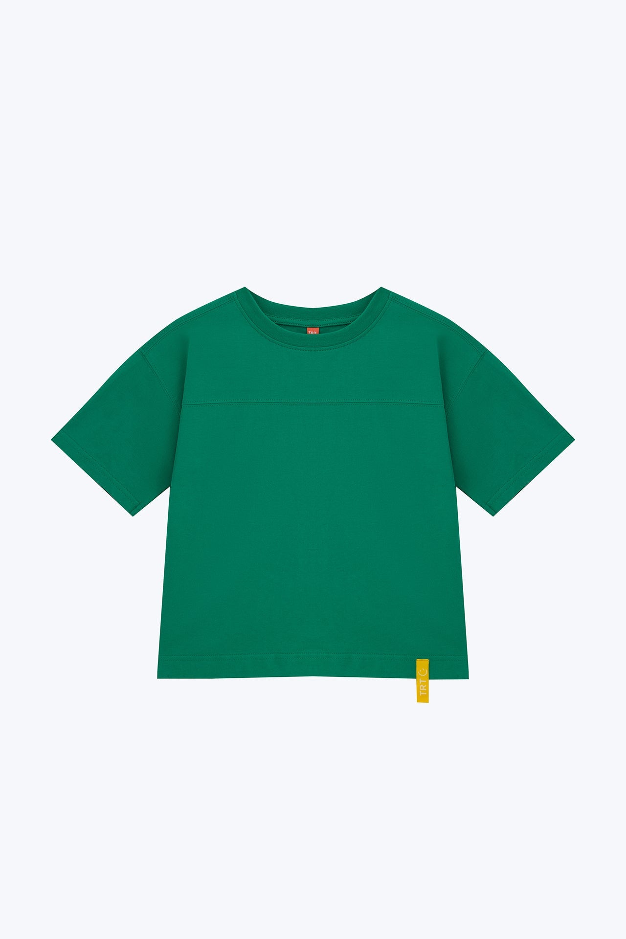 Relaxed Tee with Chest Cut & Sew - Green