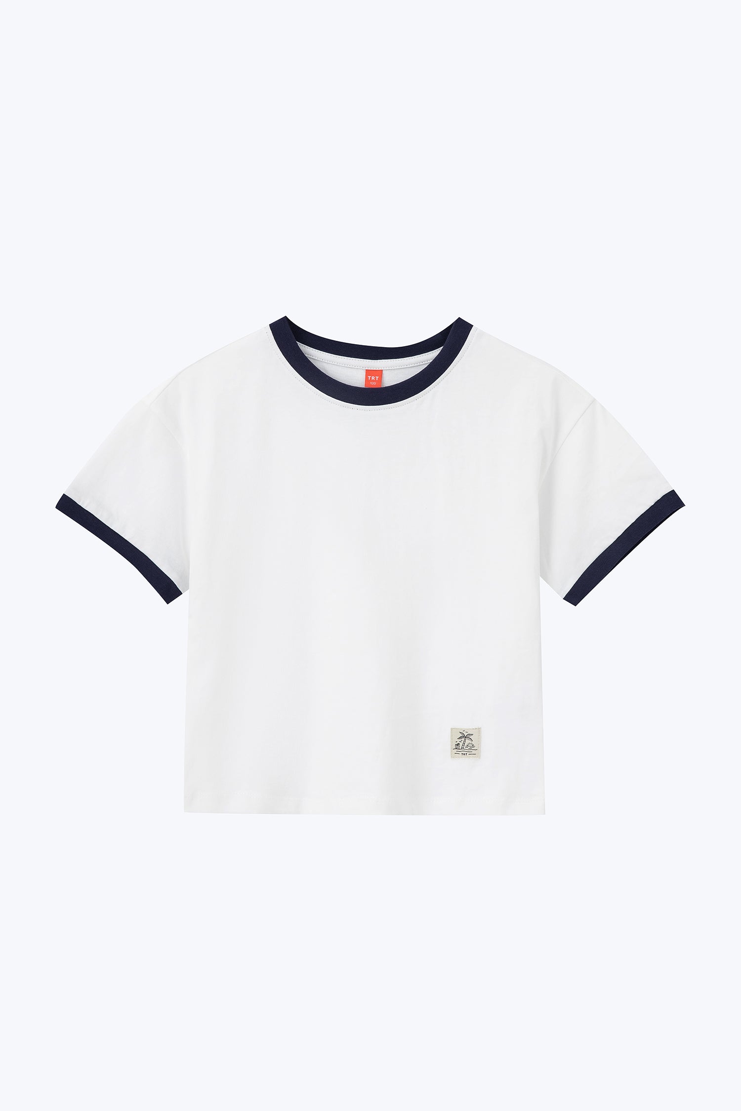 Kids Tee With Vacy Label - Cream
