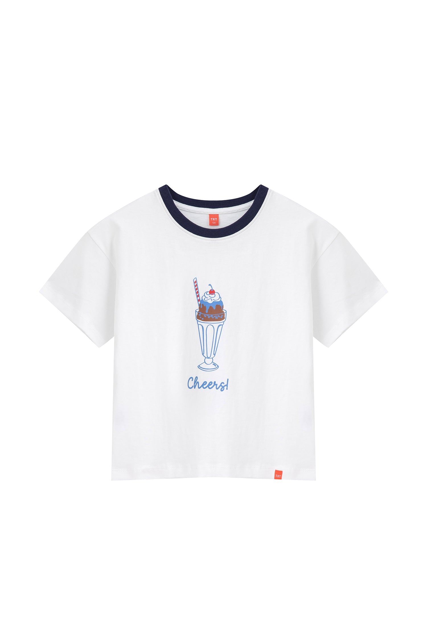 "Cheers" Printed Tee - Cream