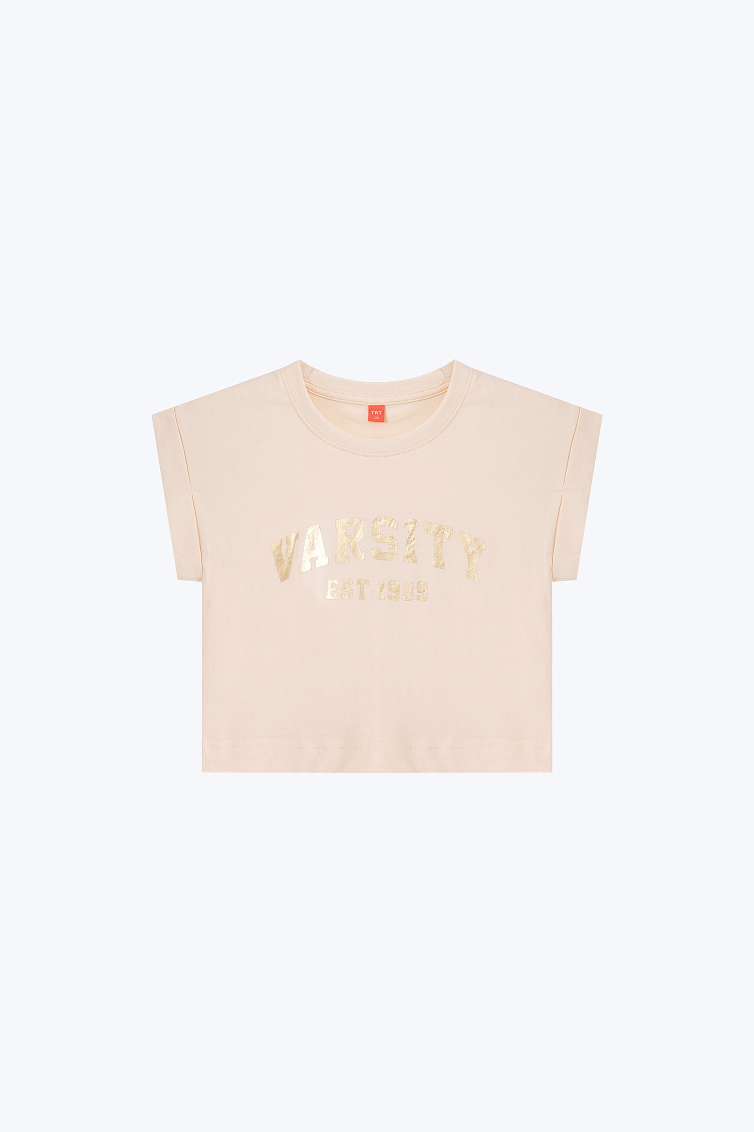 Varsity Print Tee - Sand