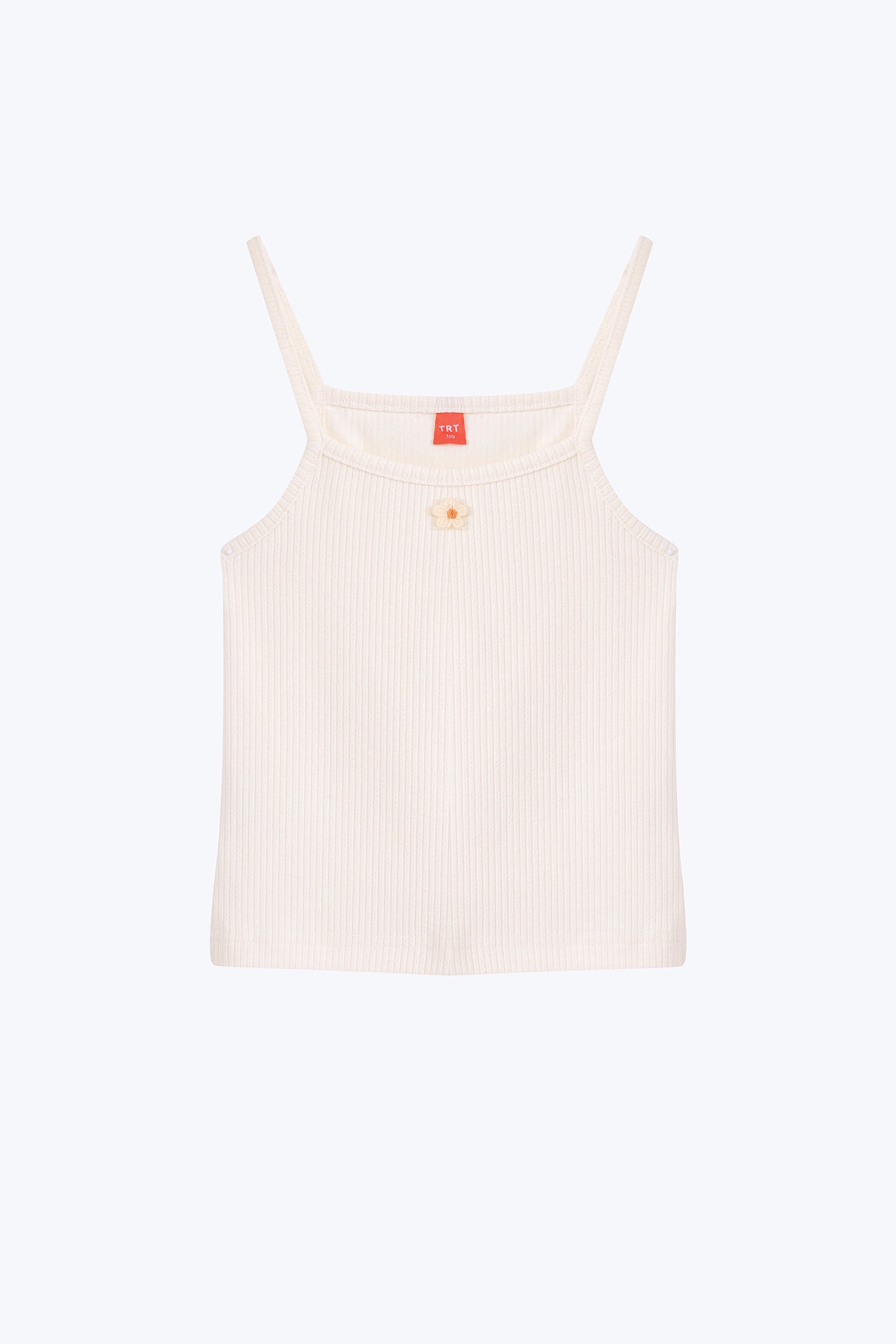 Ribbed Camisole Top - Cream