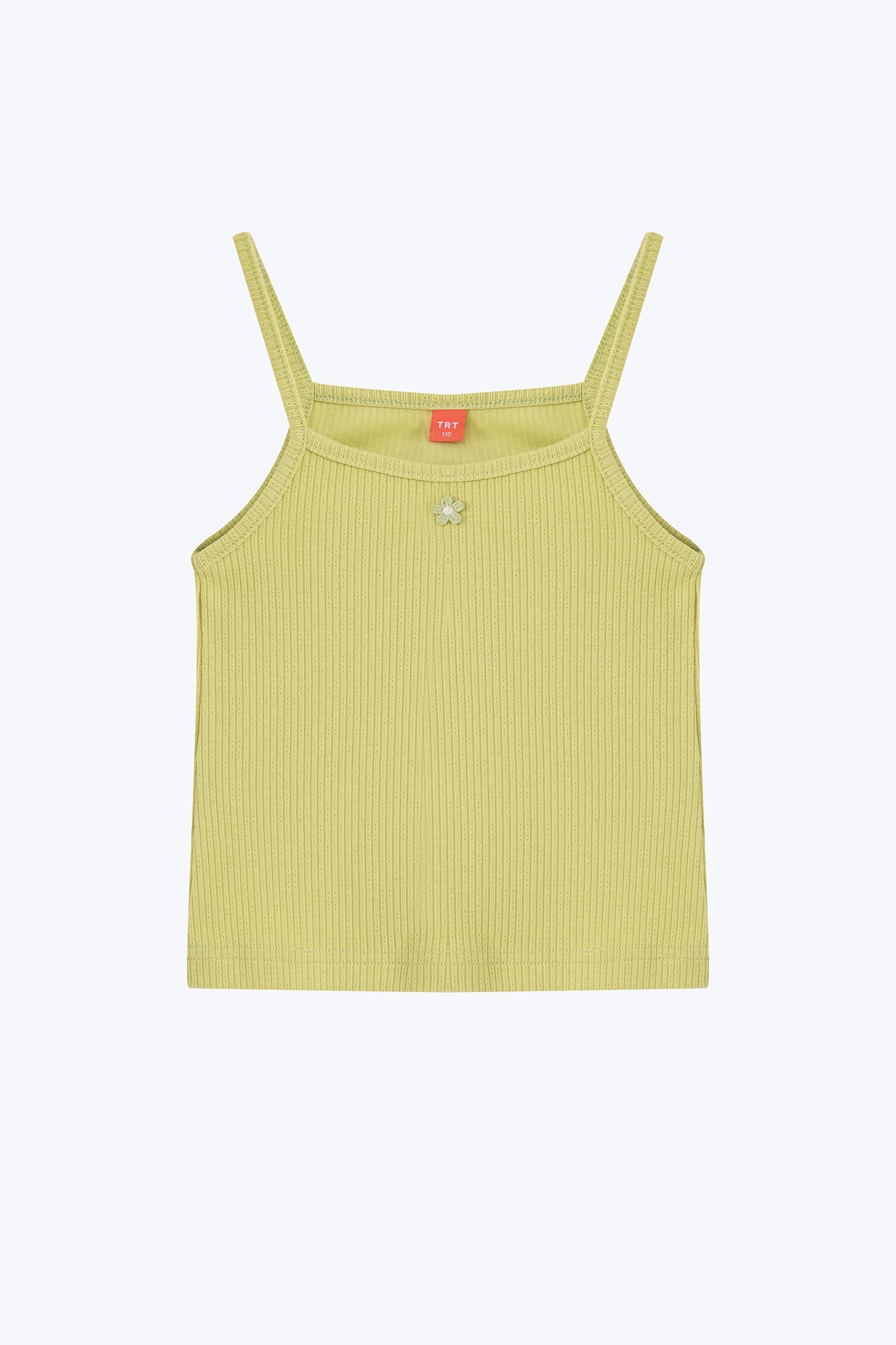 Ribbed Camisole Top - Lime