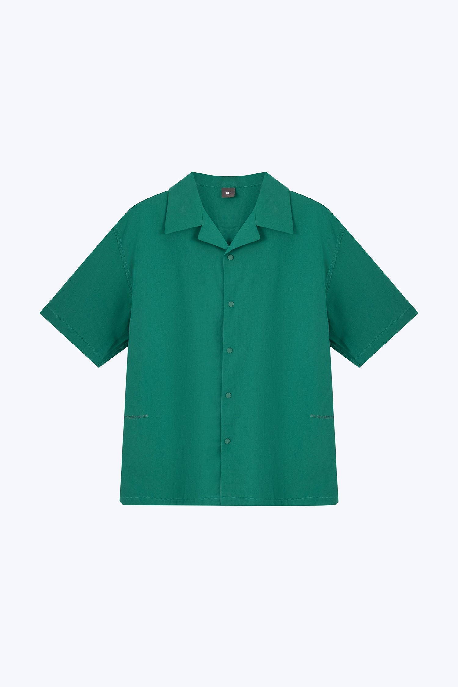 ?€?Rue de L?€?Restyle?€? Open Collar Top - Emerald [AT]