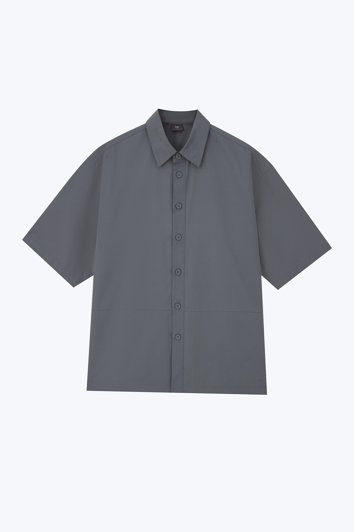 Casual Point Collar Shirt - Gray Green [AT]