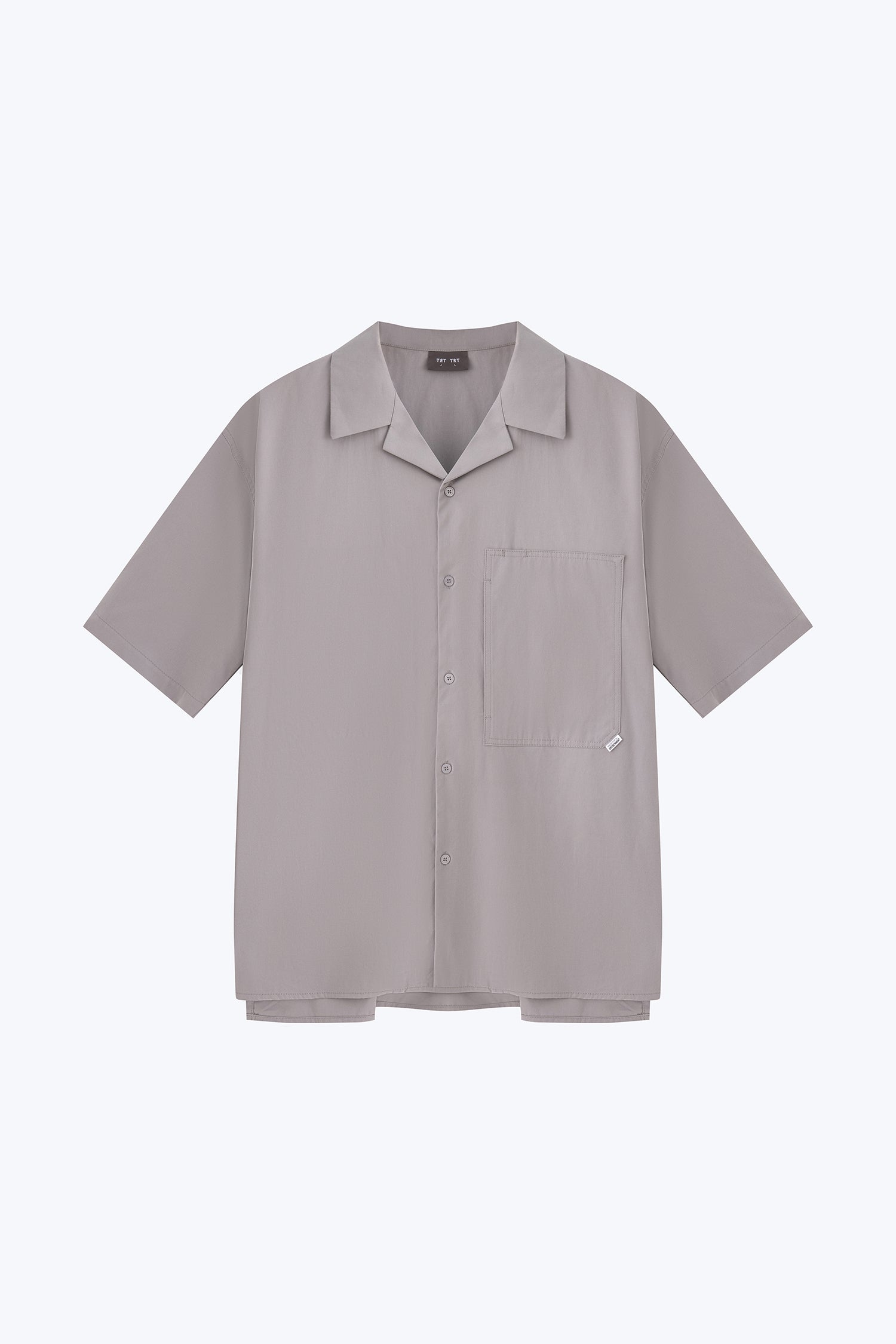 Worker's Pocket Cuban Collar Shirt - Grey [AT]