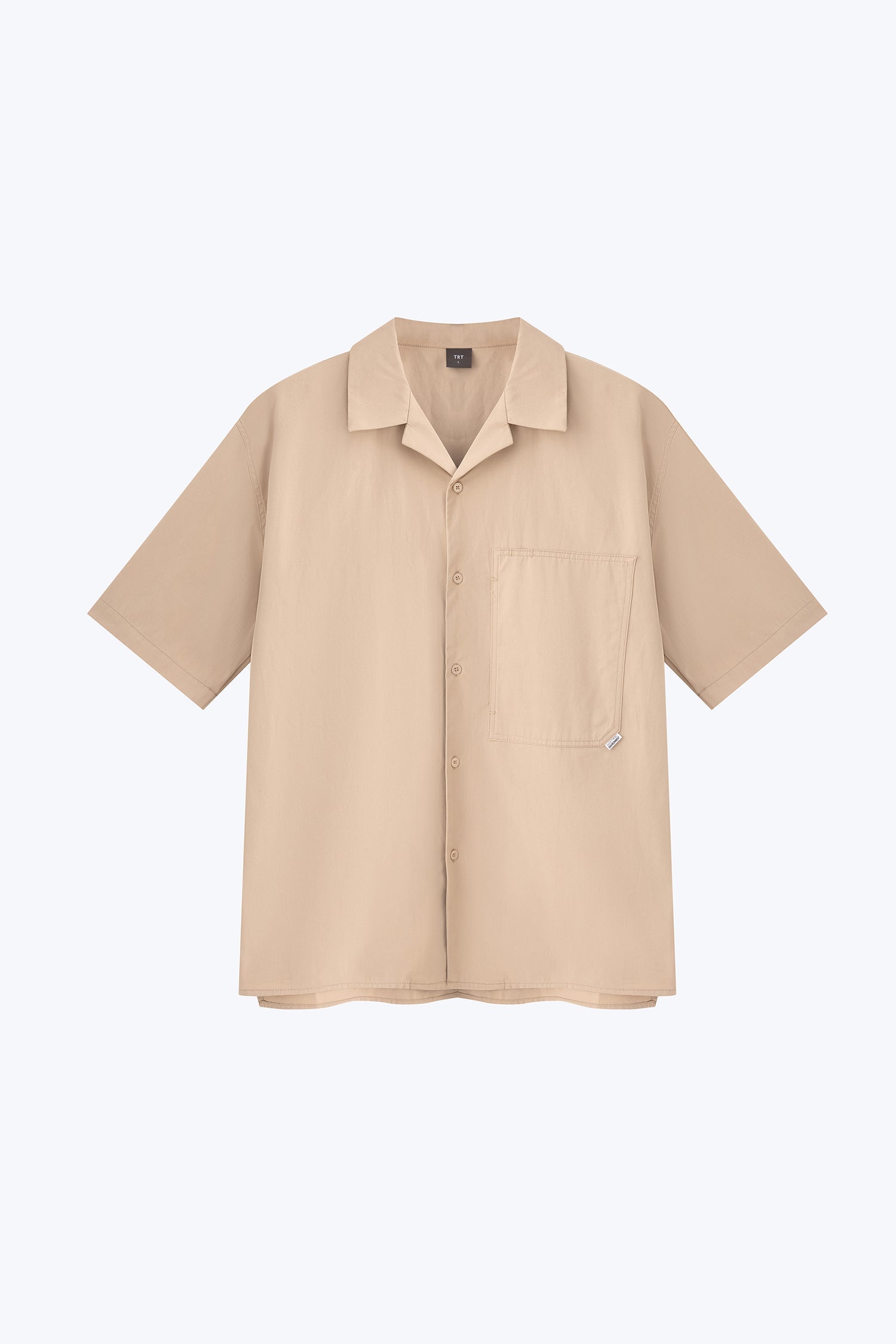 Worker's Pocket Cuban Collar Shirt - Khaki [AT]