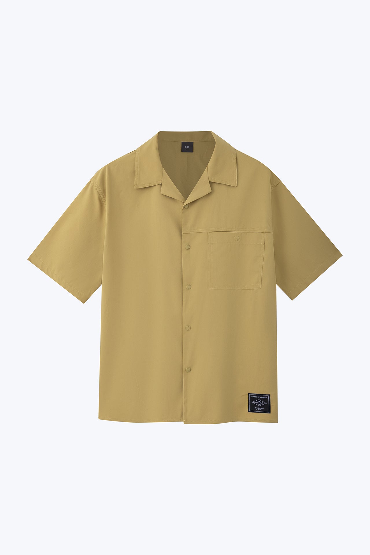 Single Pocket Snap Button Shirt - Olive [AT]