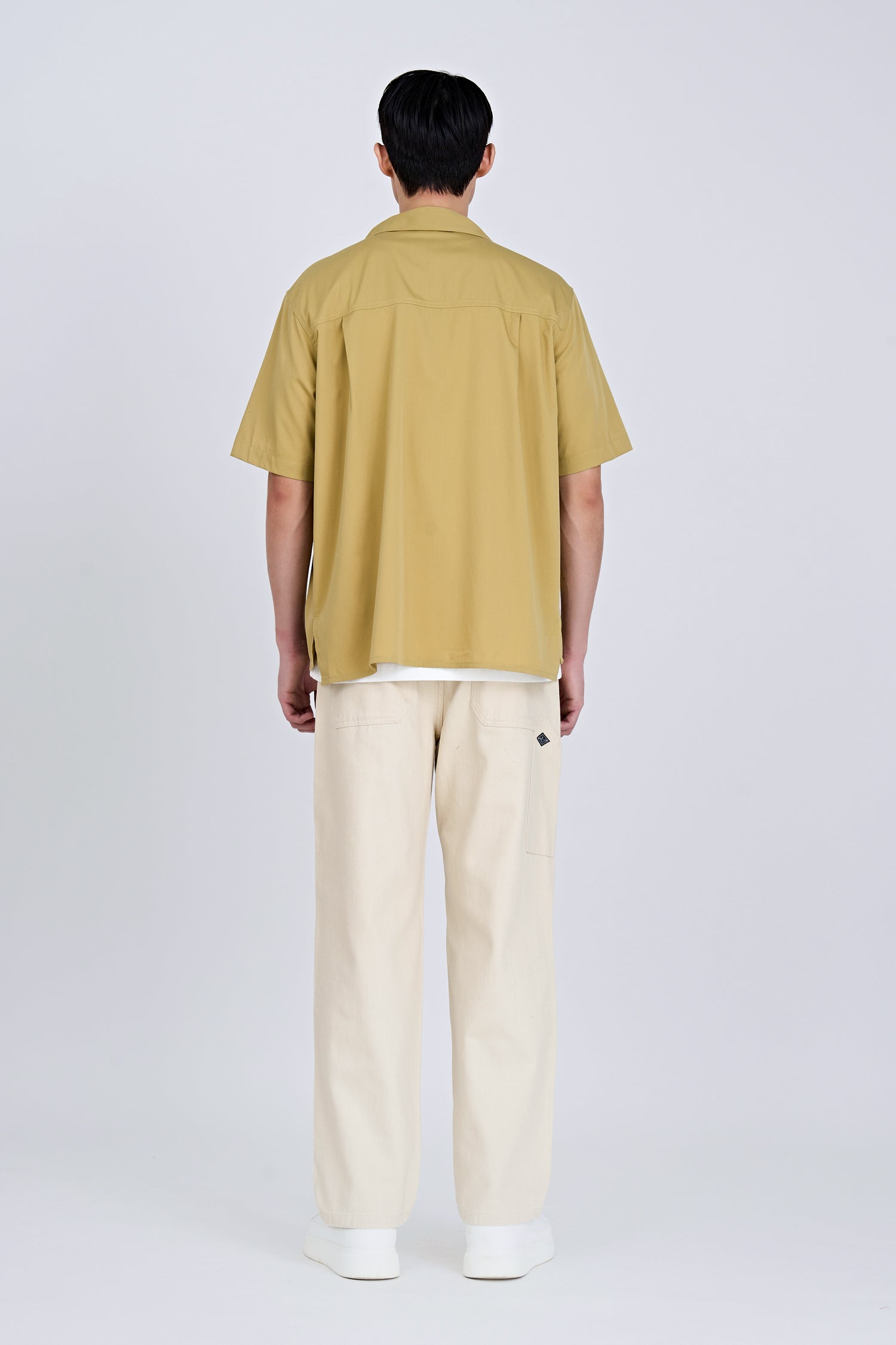 Single Pocket Snap Button Shirt - Olive [AT]