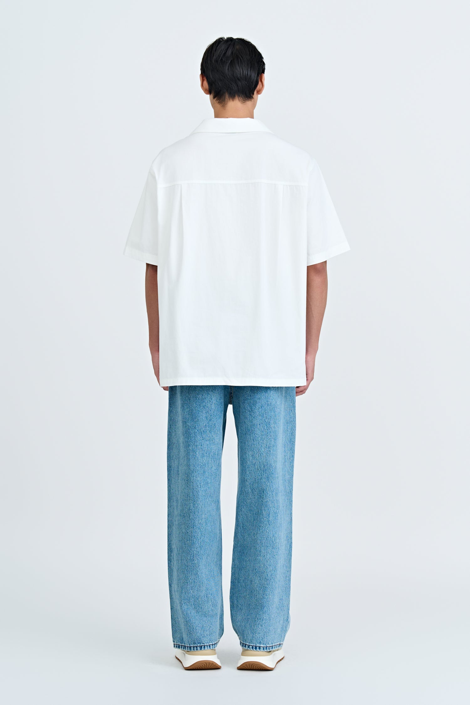 Open Collar Top - Cream