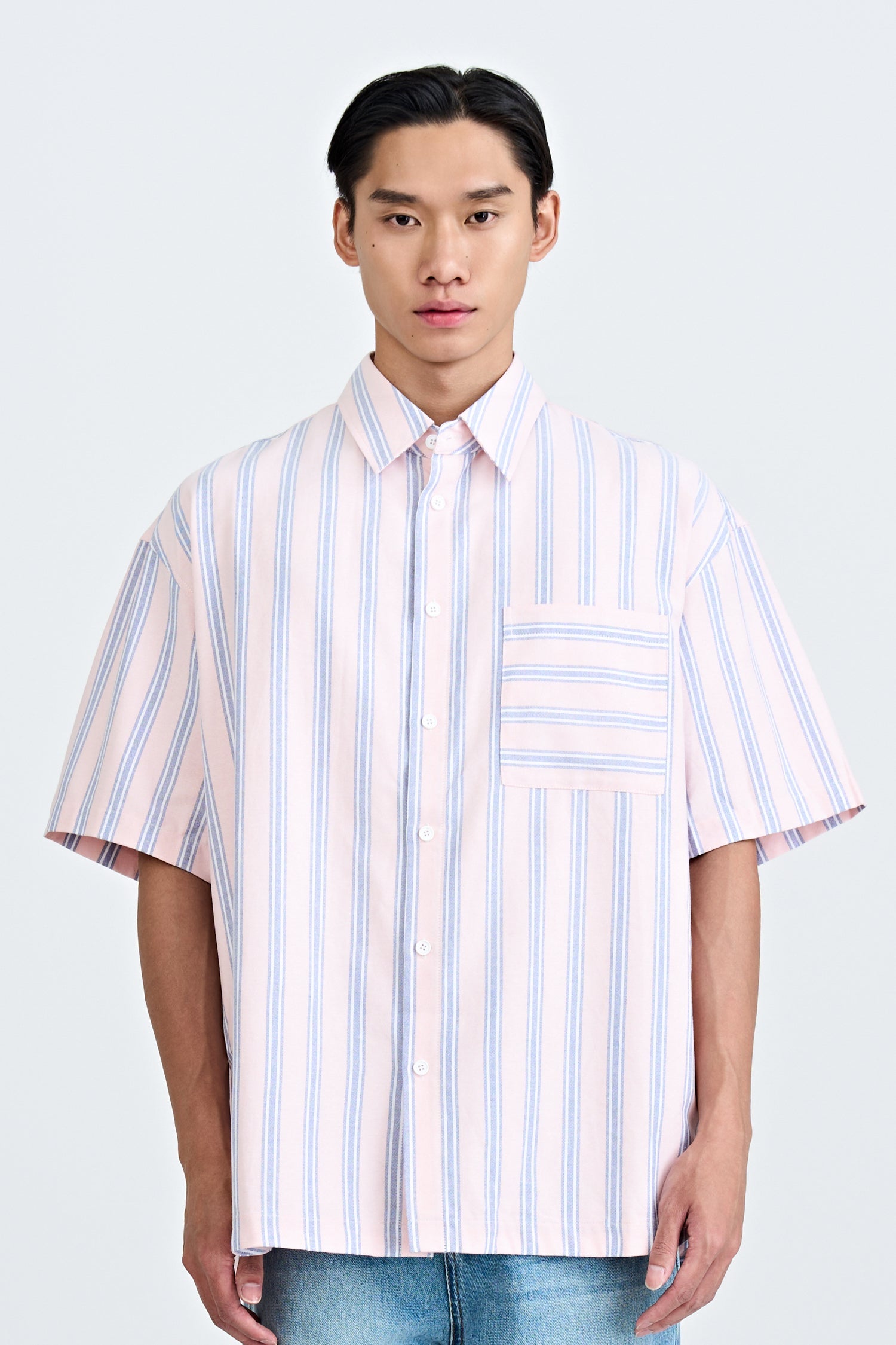 Resort Striped Shirt - Blush