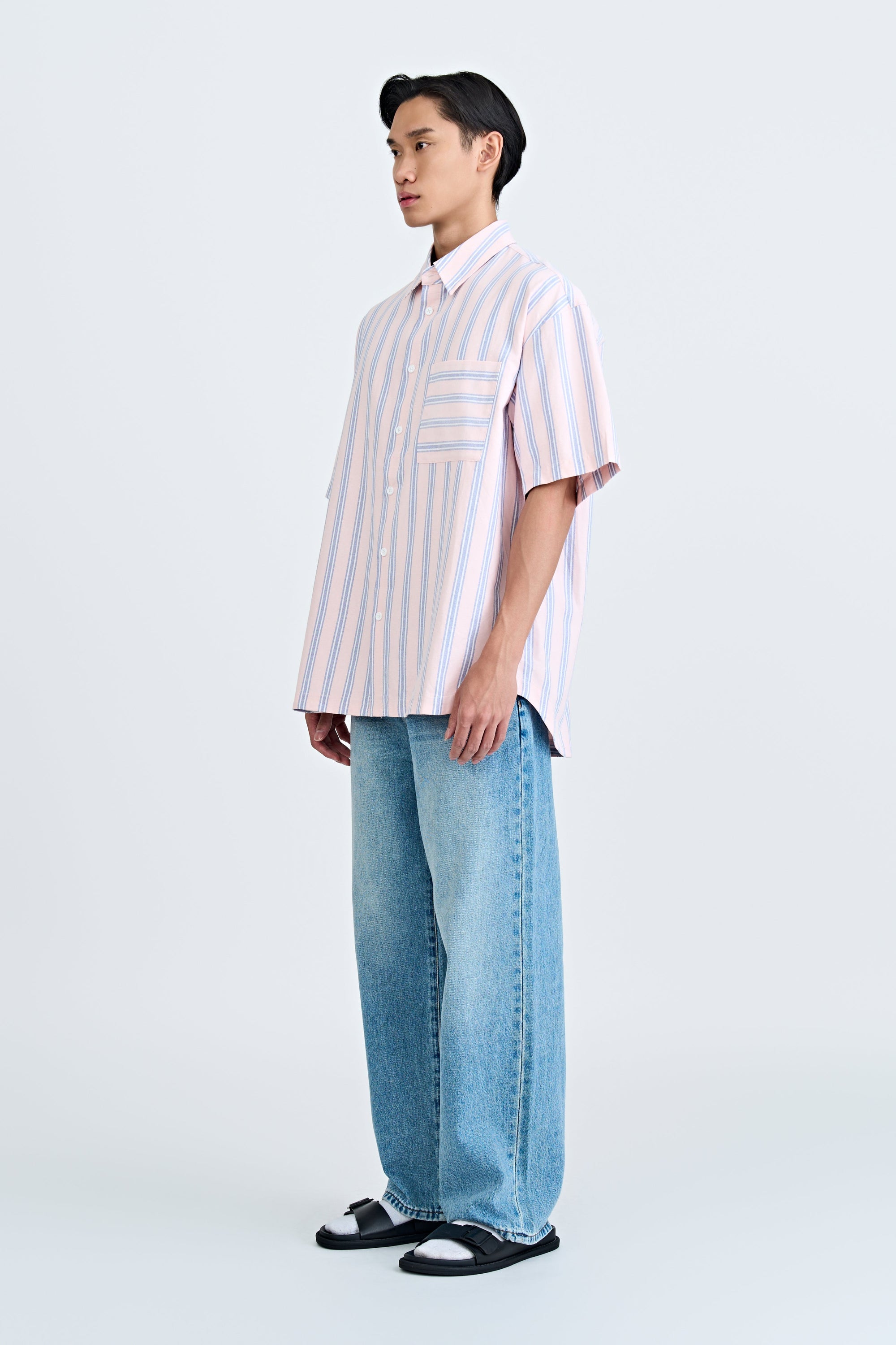 Resort Striped Shirt - Blush