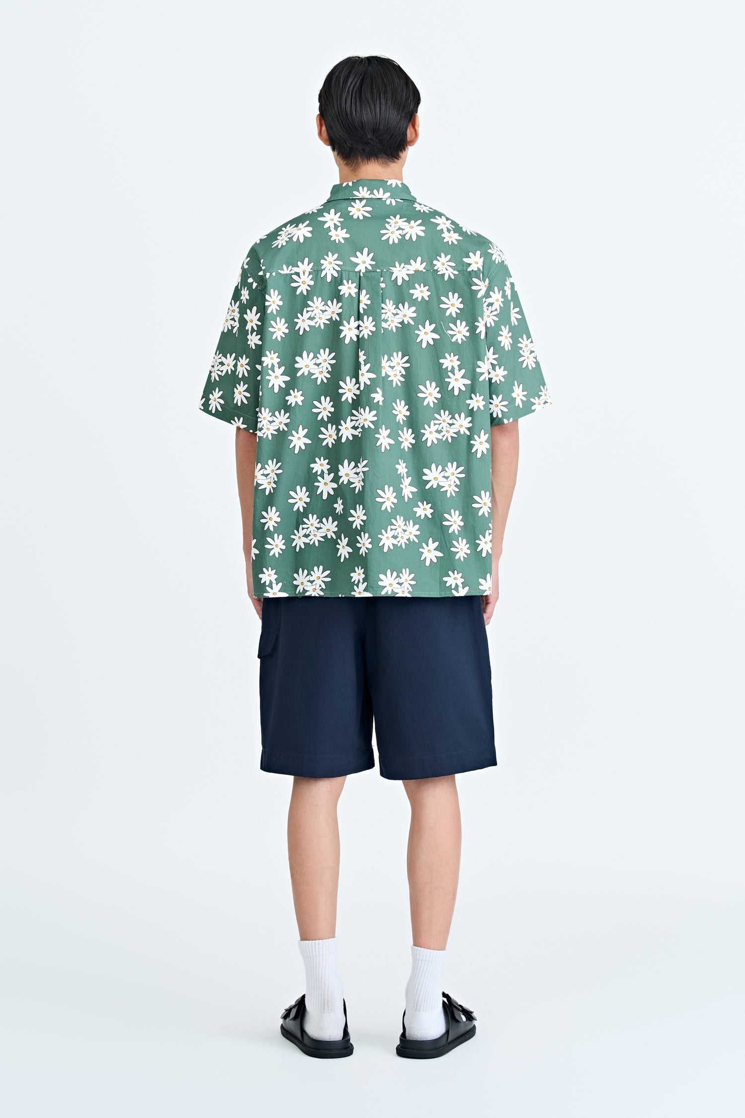 Floral Button-Up Shirt - Sage