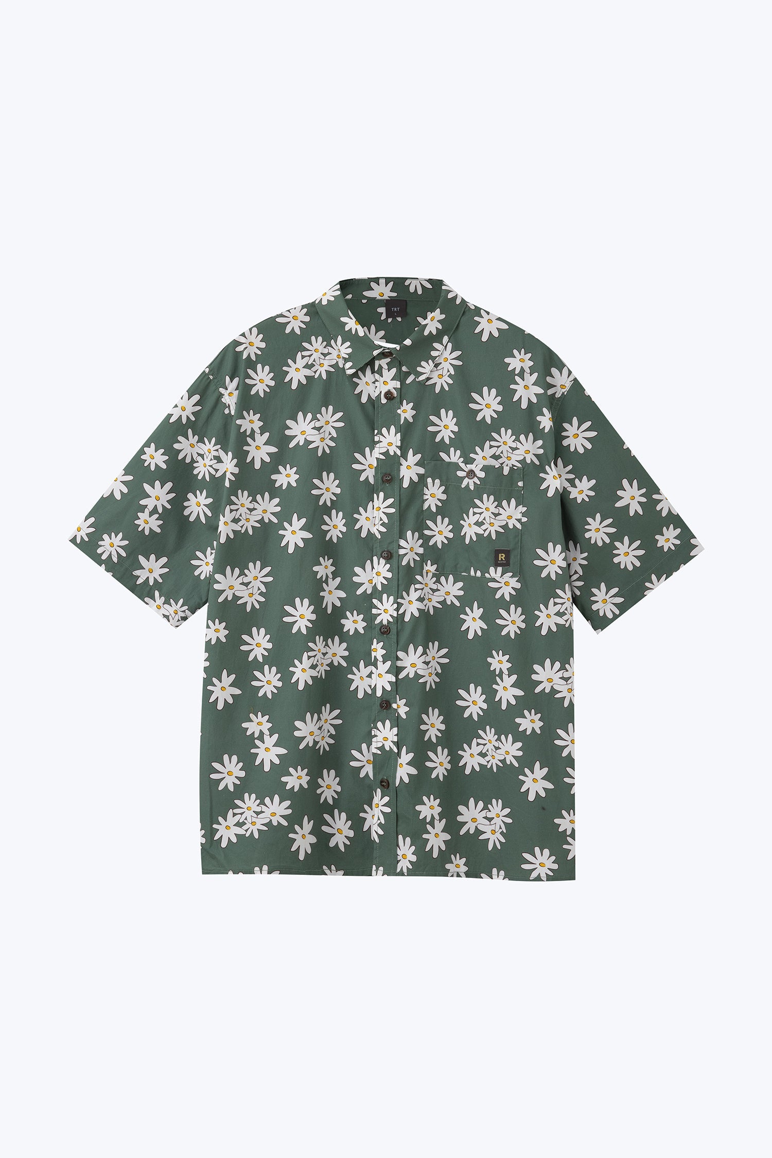 Floral Button-Up Shirt - Sage