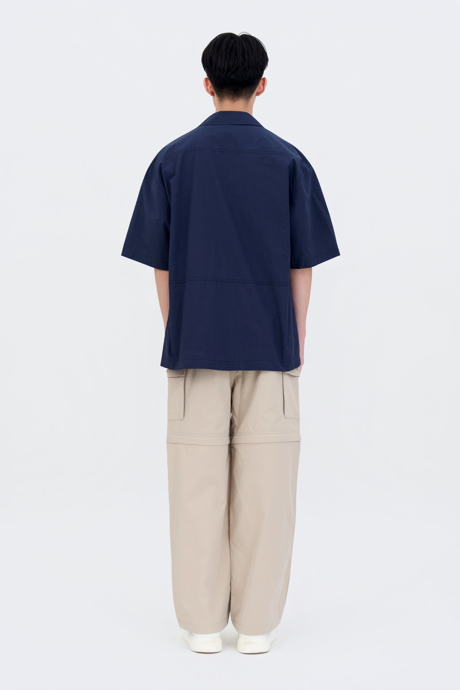 Oversized Flap Pocket Shirt - Navy