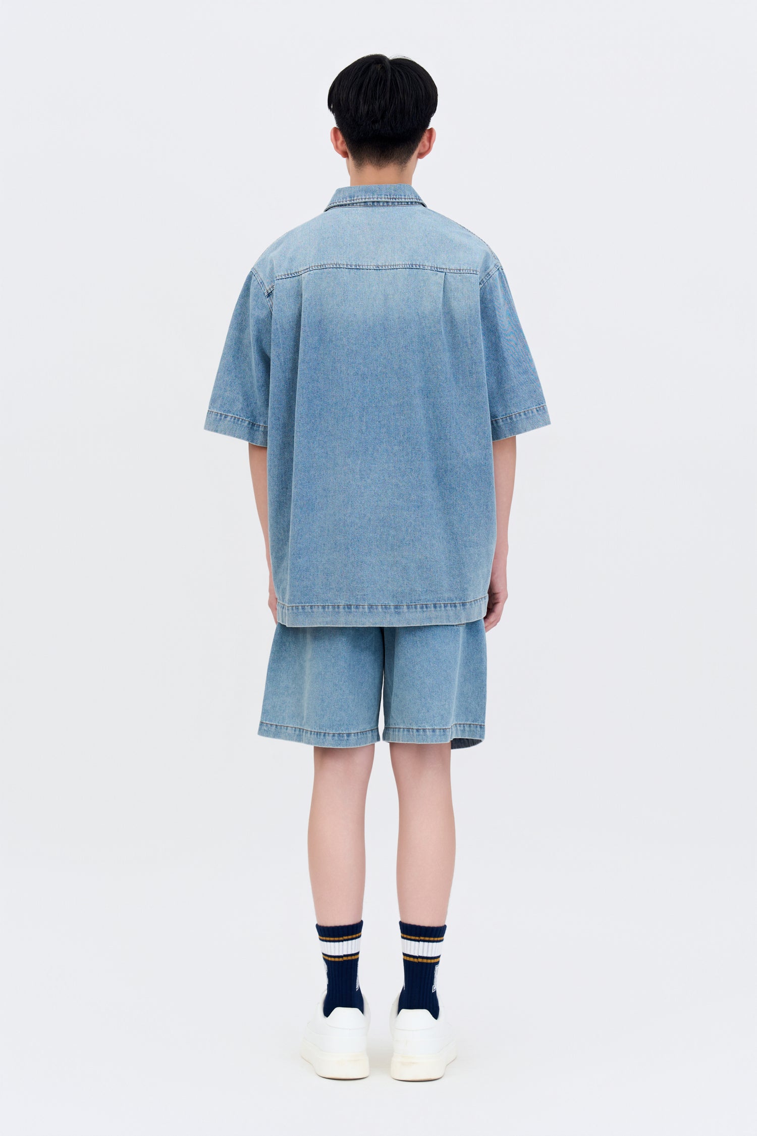 Denim Shadow Pocket Shirt - Denim