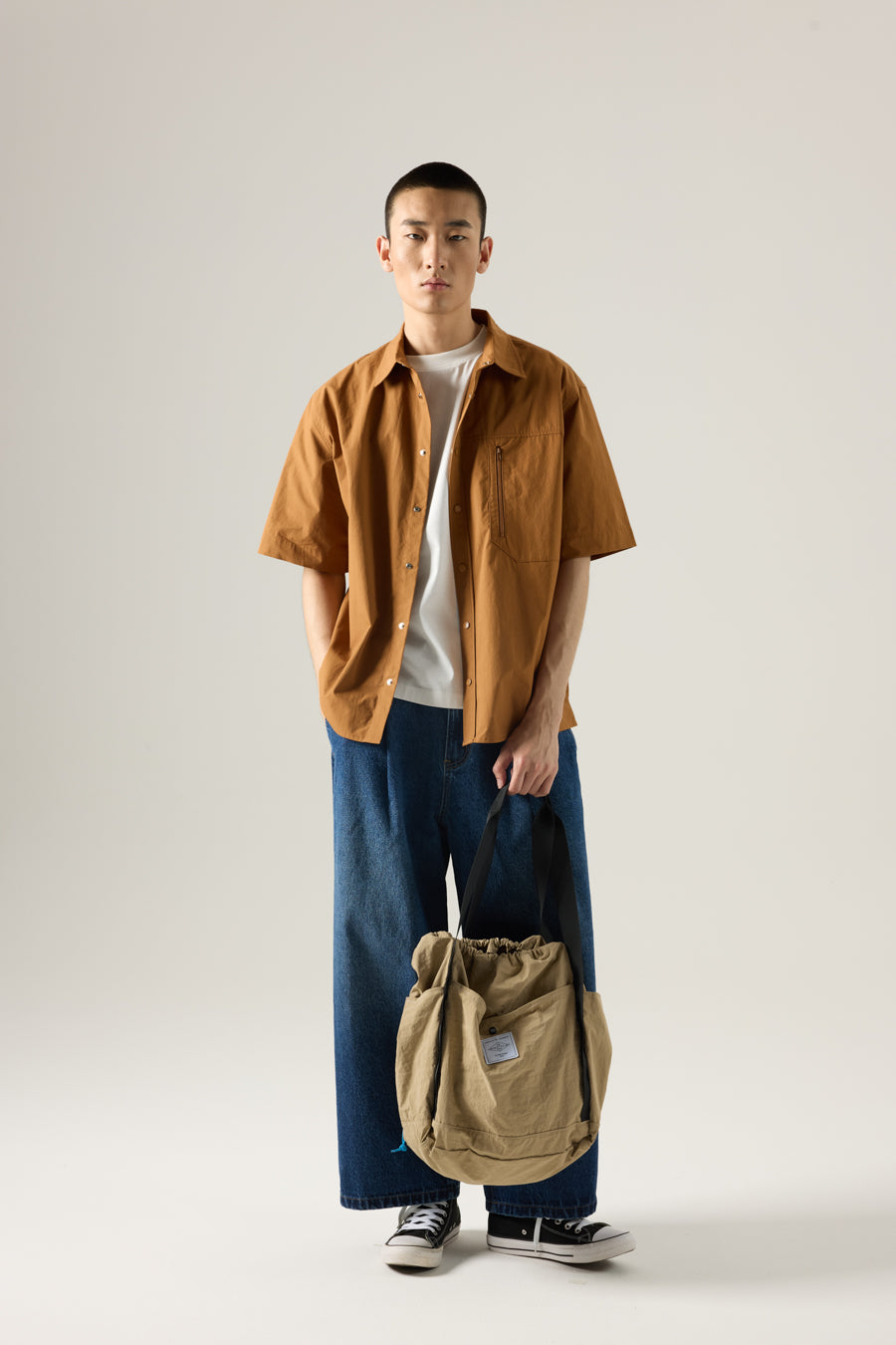 Panel Pocket Shirt - Khaki