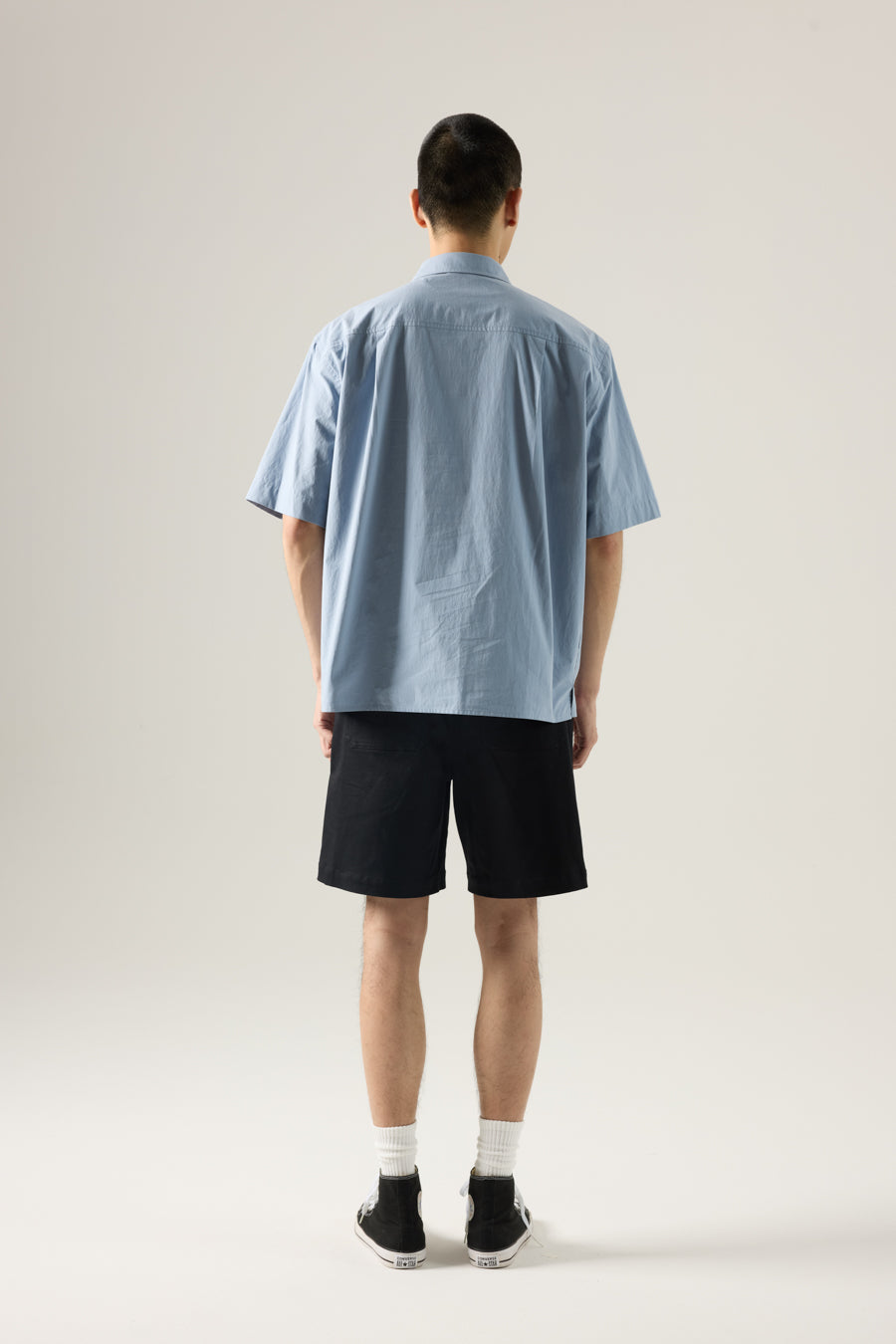 Panel Pocket Shirt - Dusty Blue