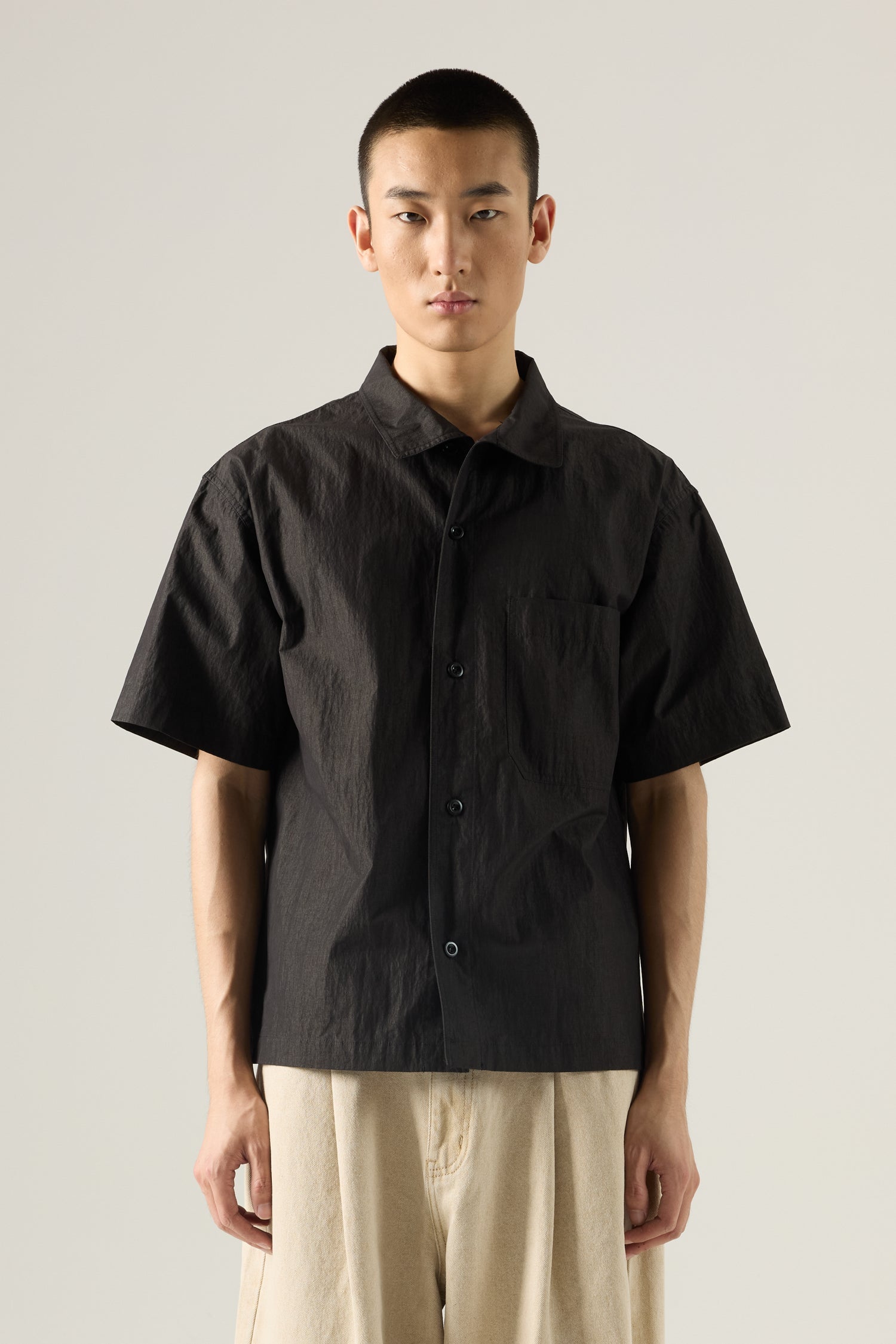 Cotton Short Sleeve Shirt - Dark Charcoal – The Restyle Trait