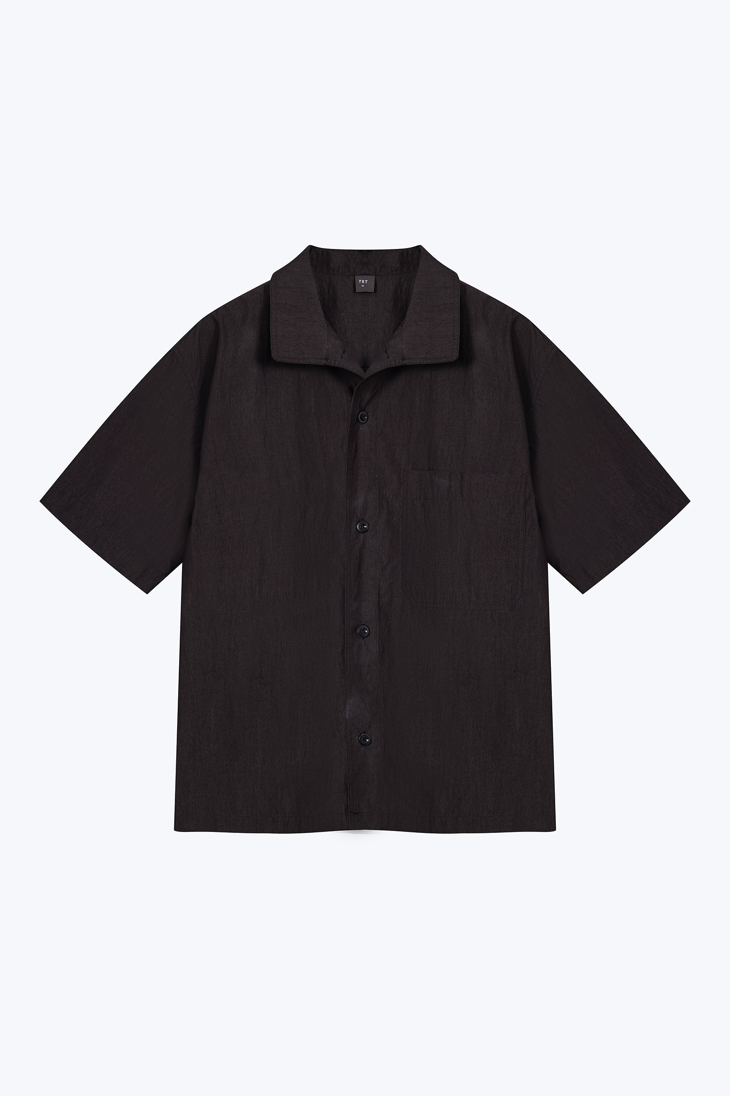 Cotton Short Sleeve Shirt - Dark Charcoal