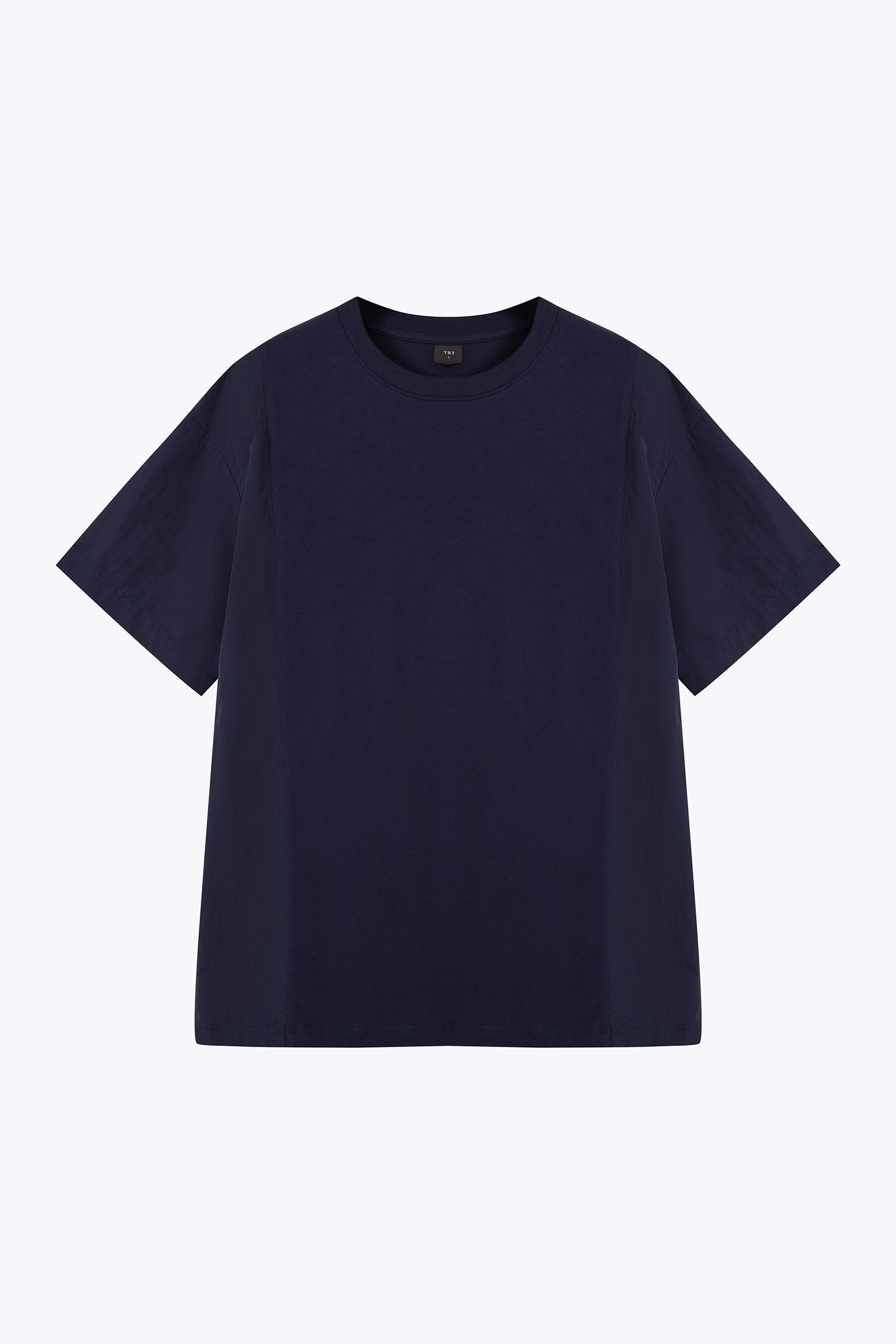 (C) Panelled Oversized Tee - Navy
