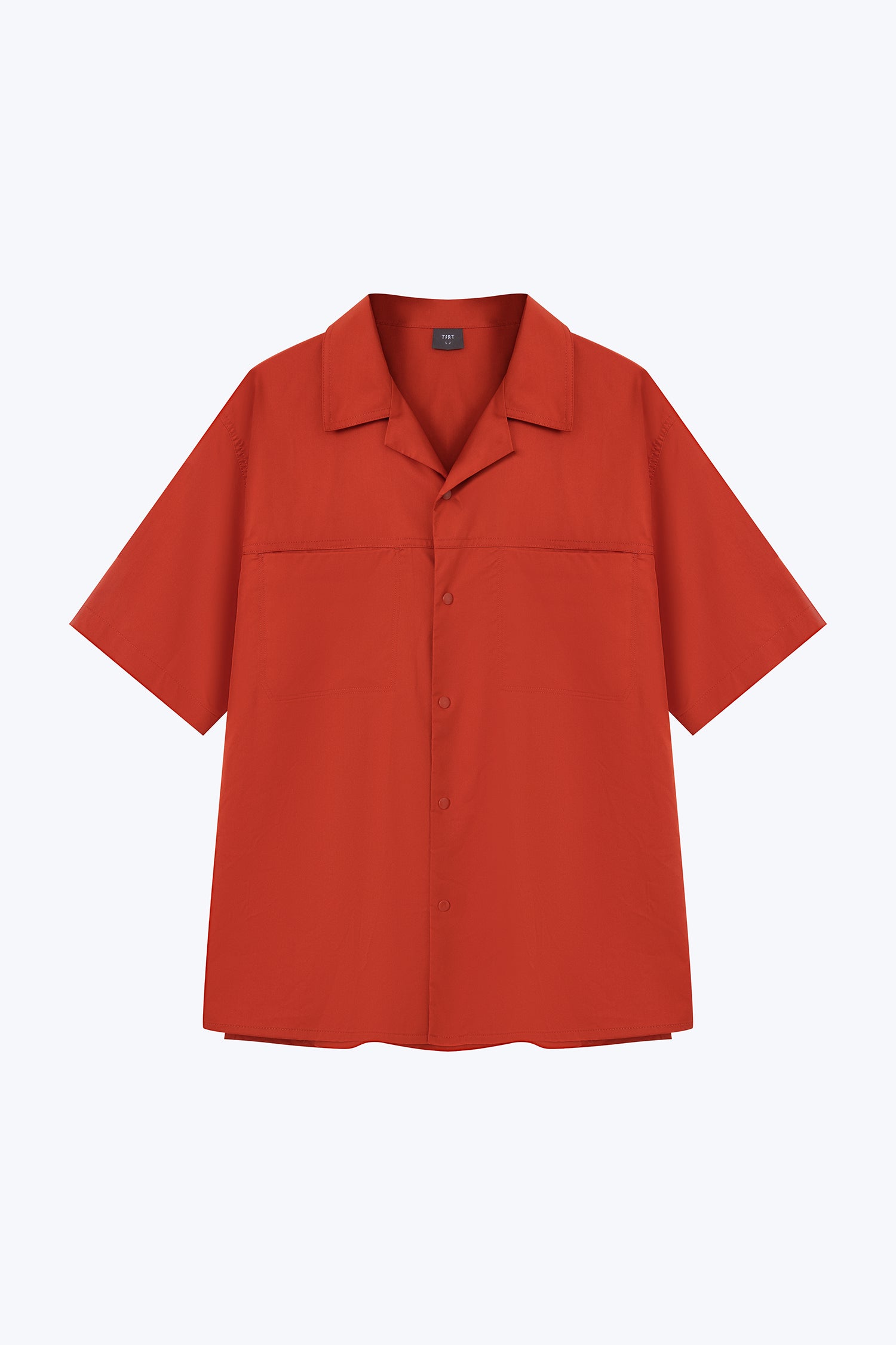 Snap Button Shirt - Burnt Orange
