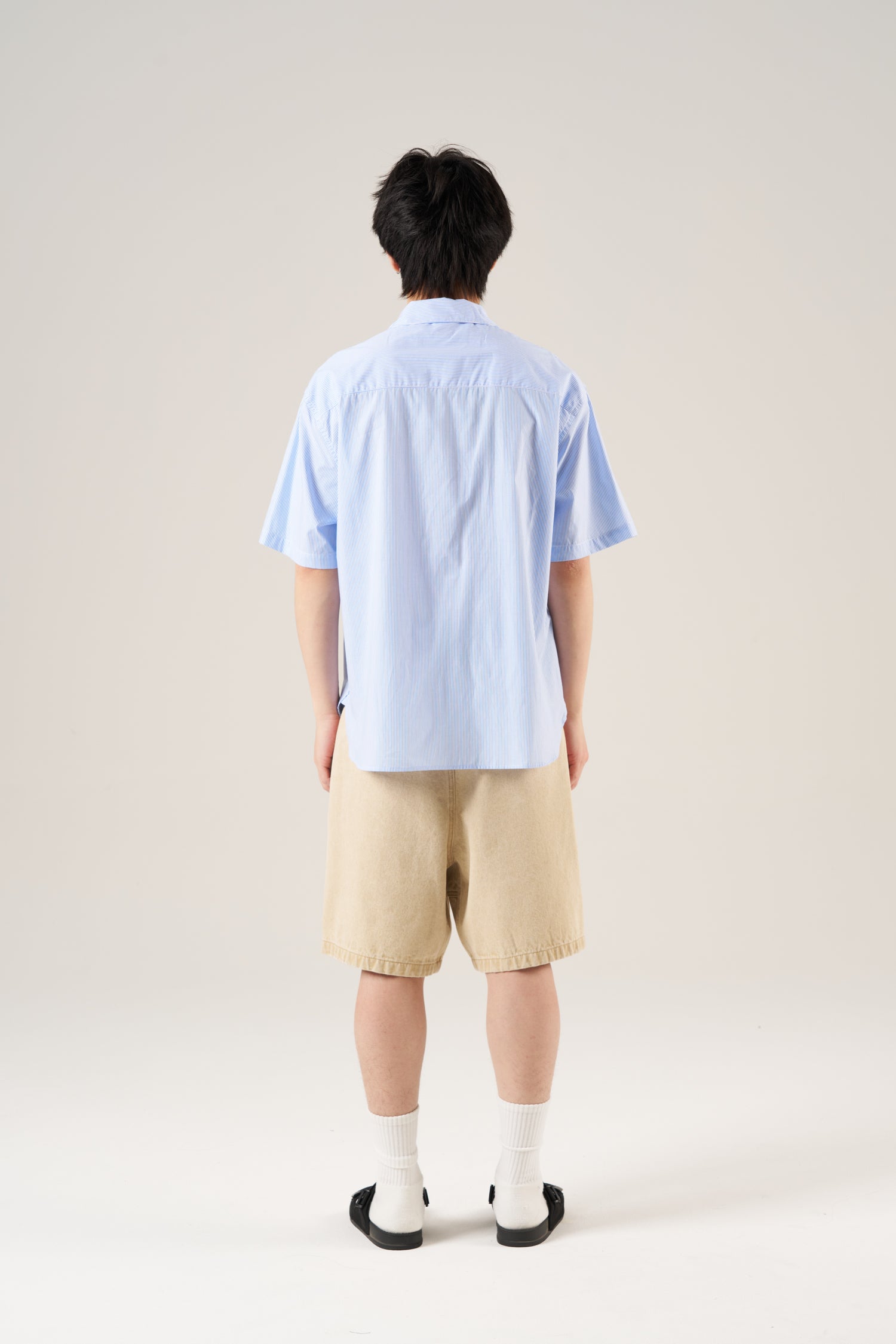 Striped Popover Shirt - Stripes Blue