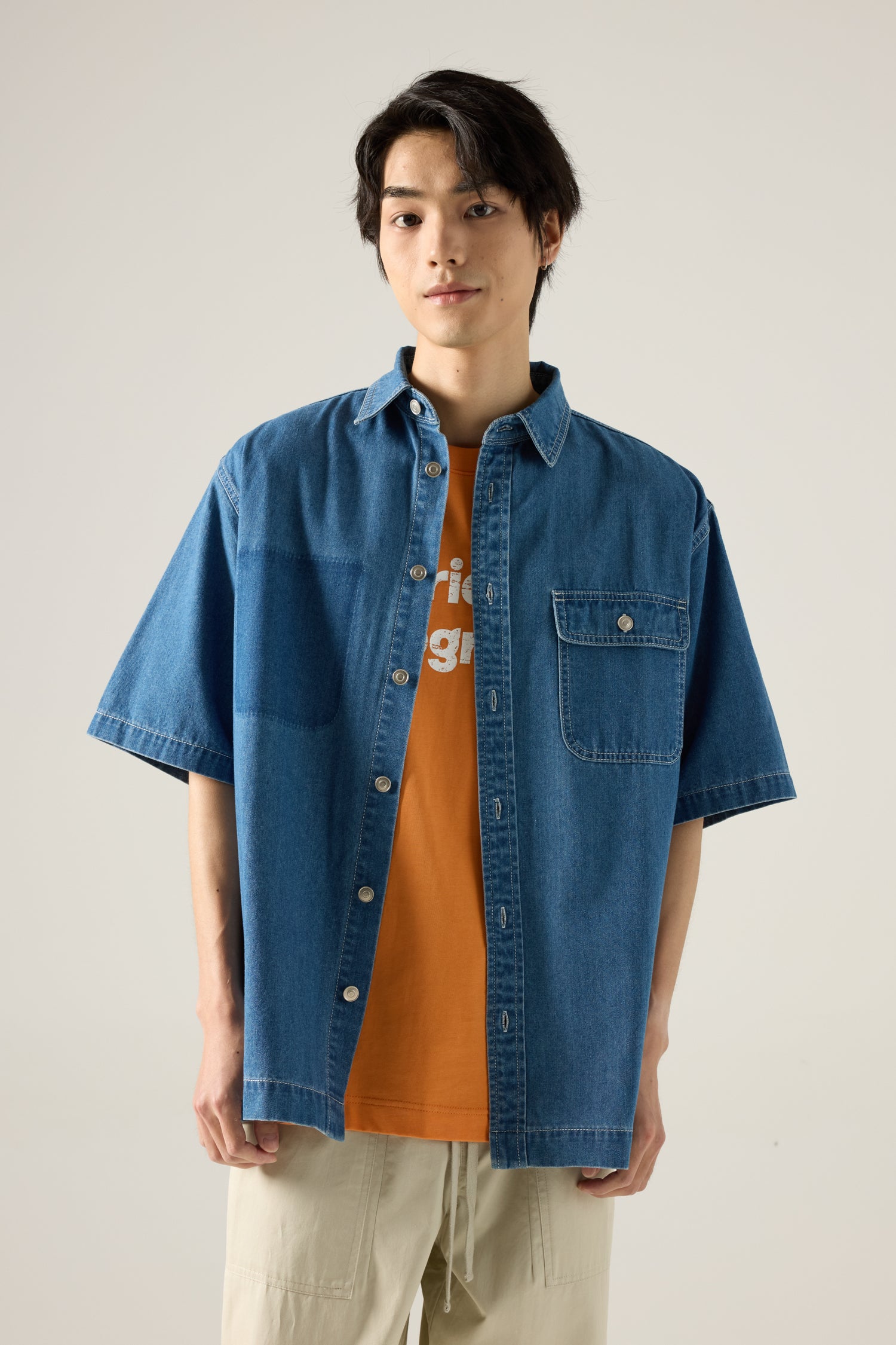 Shadow Pocket Denim Shirt - Denim – The Restyle Trait
