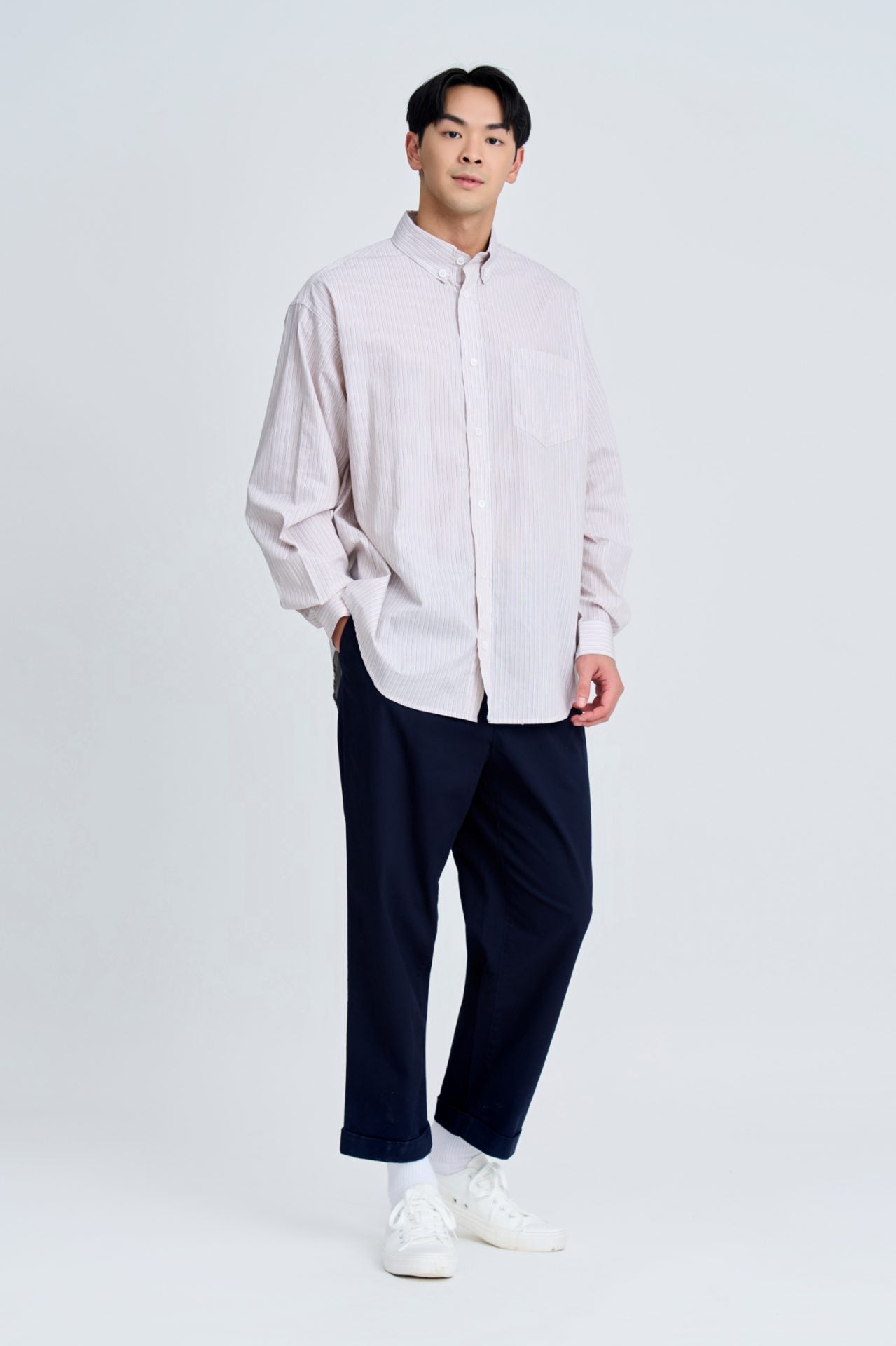 Oversized Striped Shirt [AT]