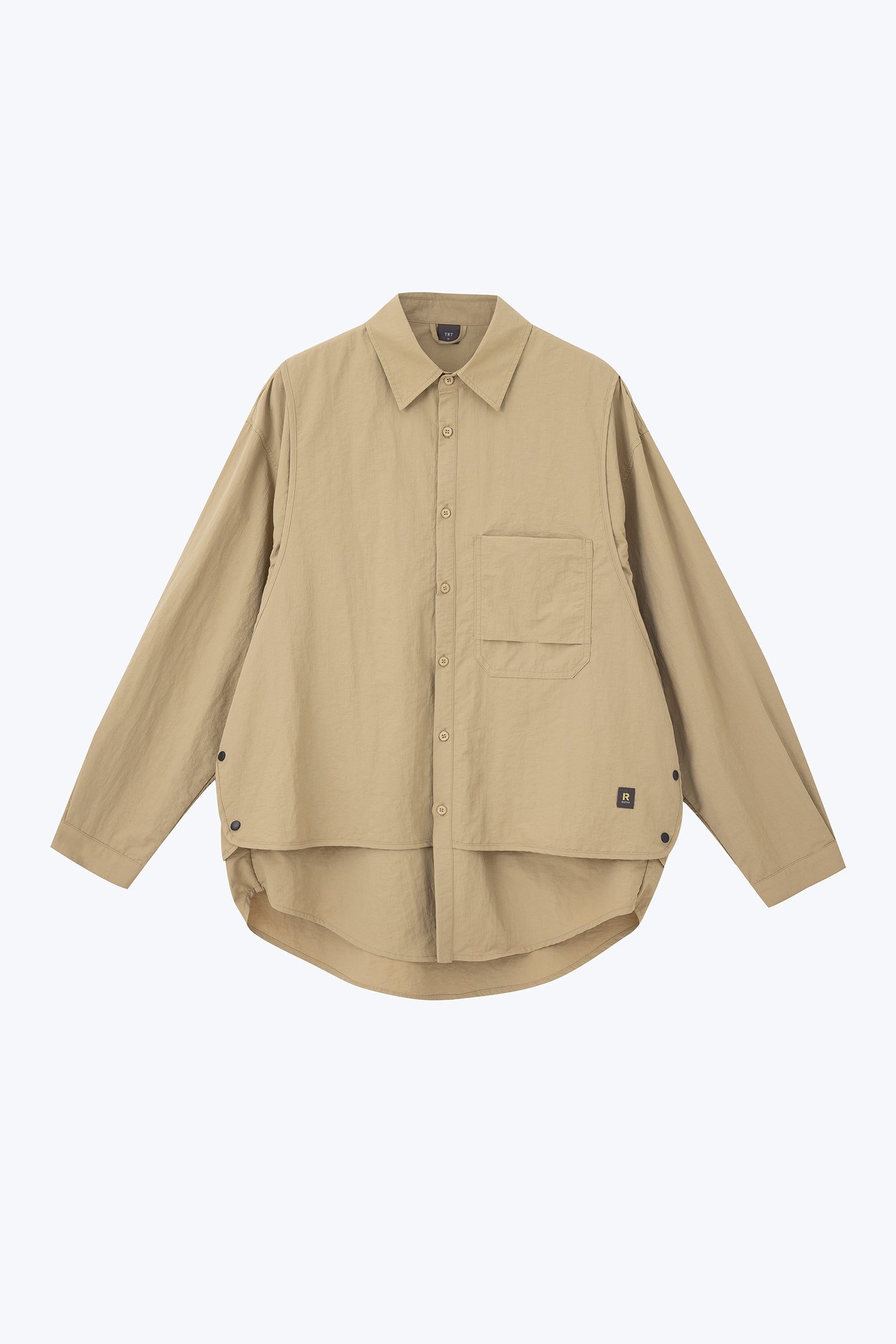 Double Vest and Long Sleeve Shirt - Khaki