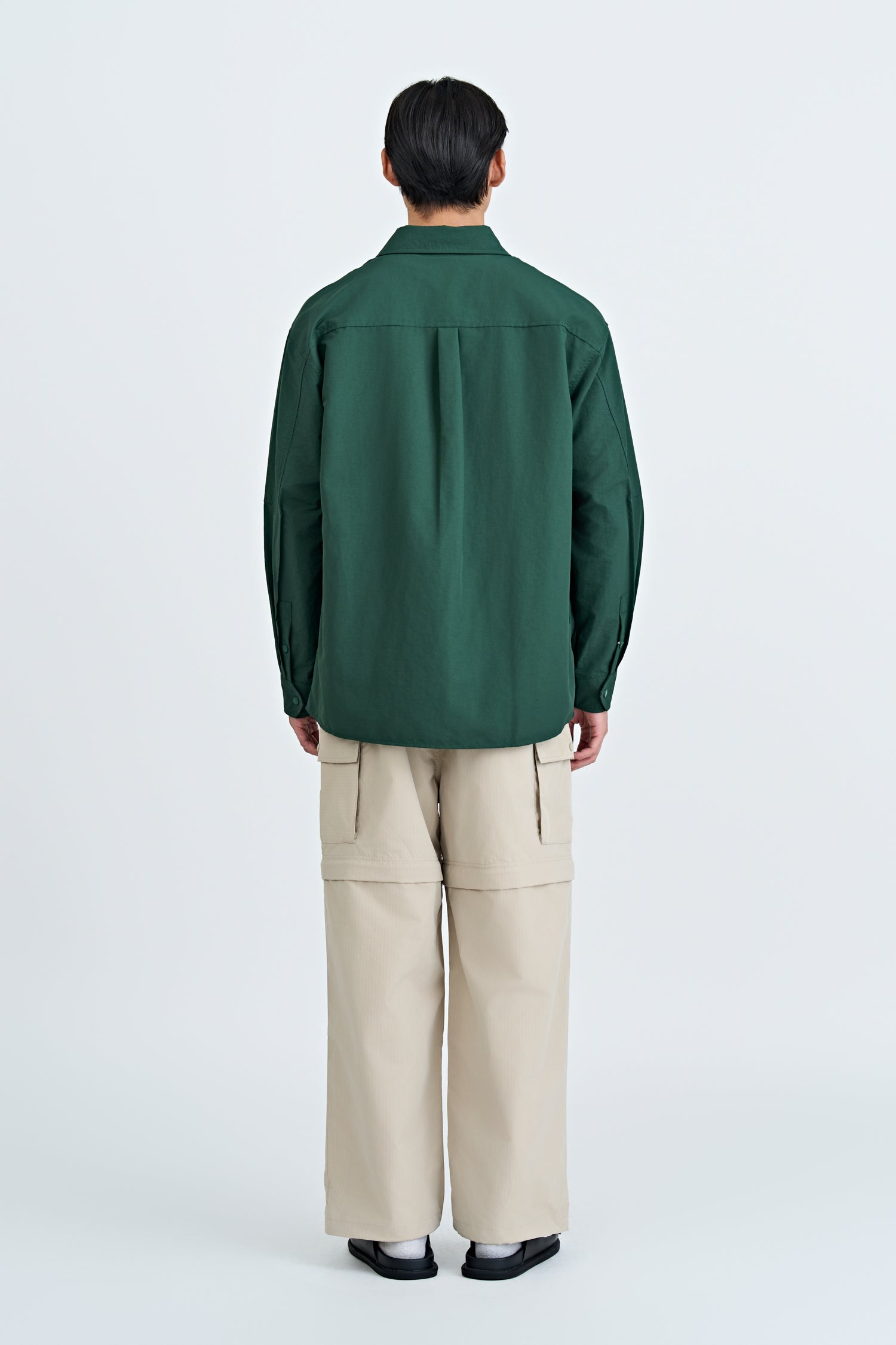 Nylon Pocket Shirt - Chalk Green