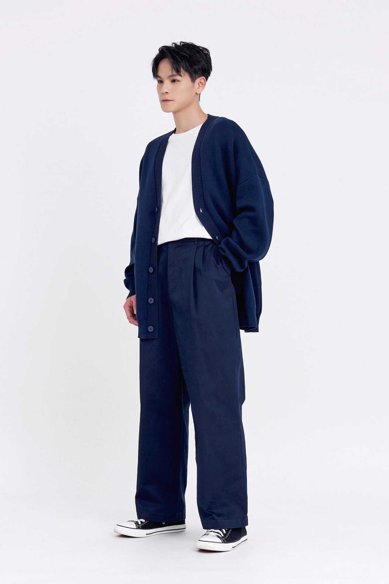 Knitted Patch Pocket Cardigan [AT]