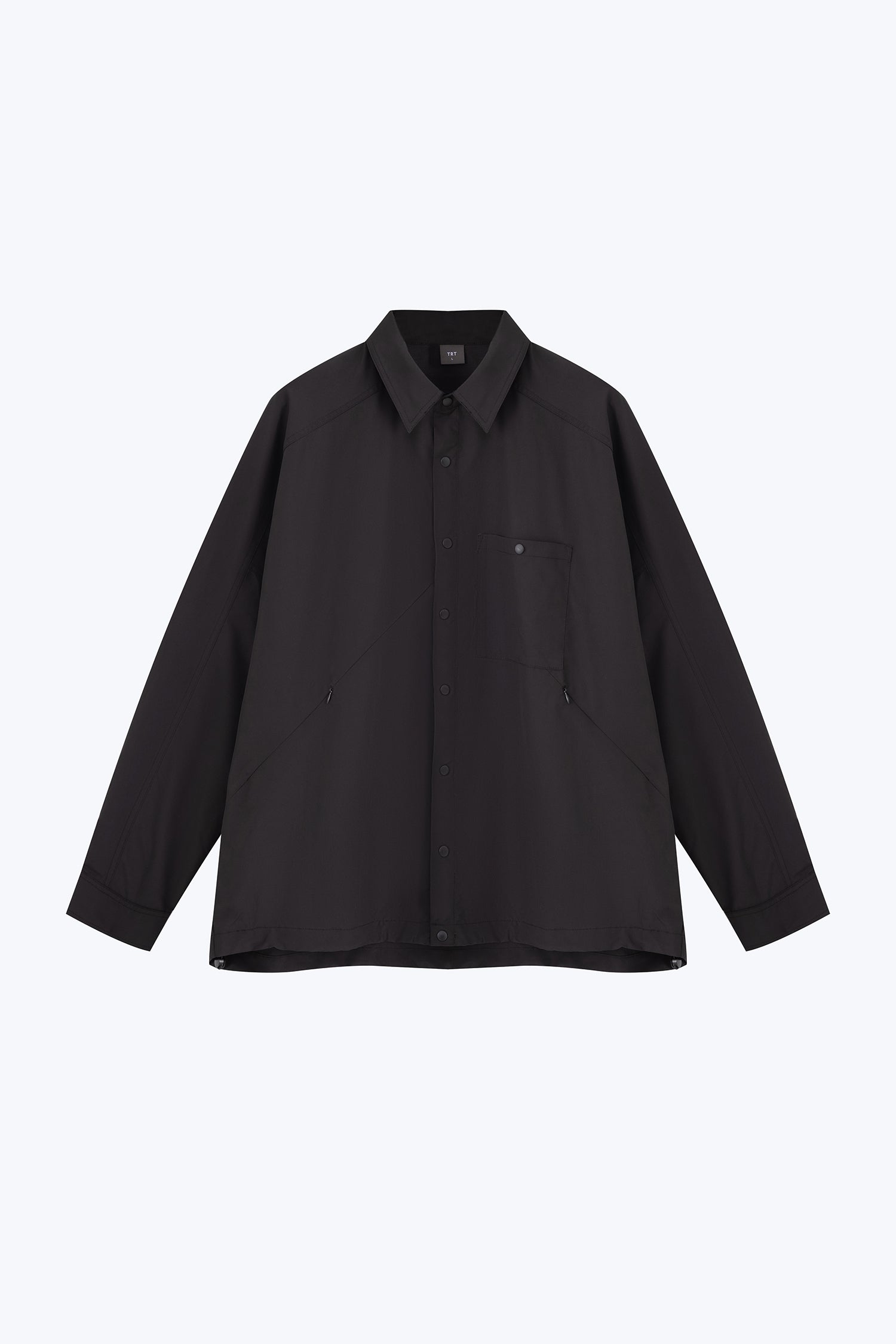 Light Weight Jacket With Conceal Pocket - Black