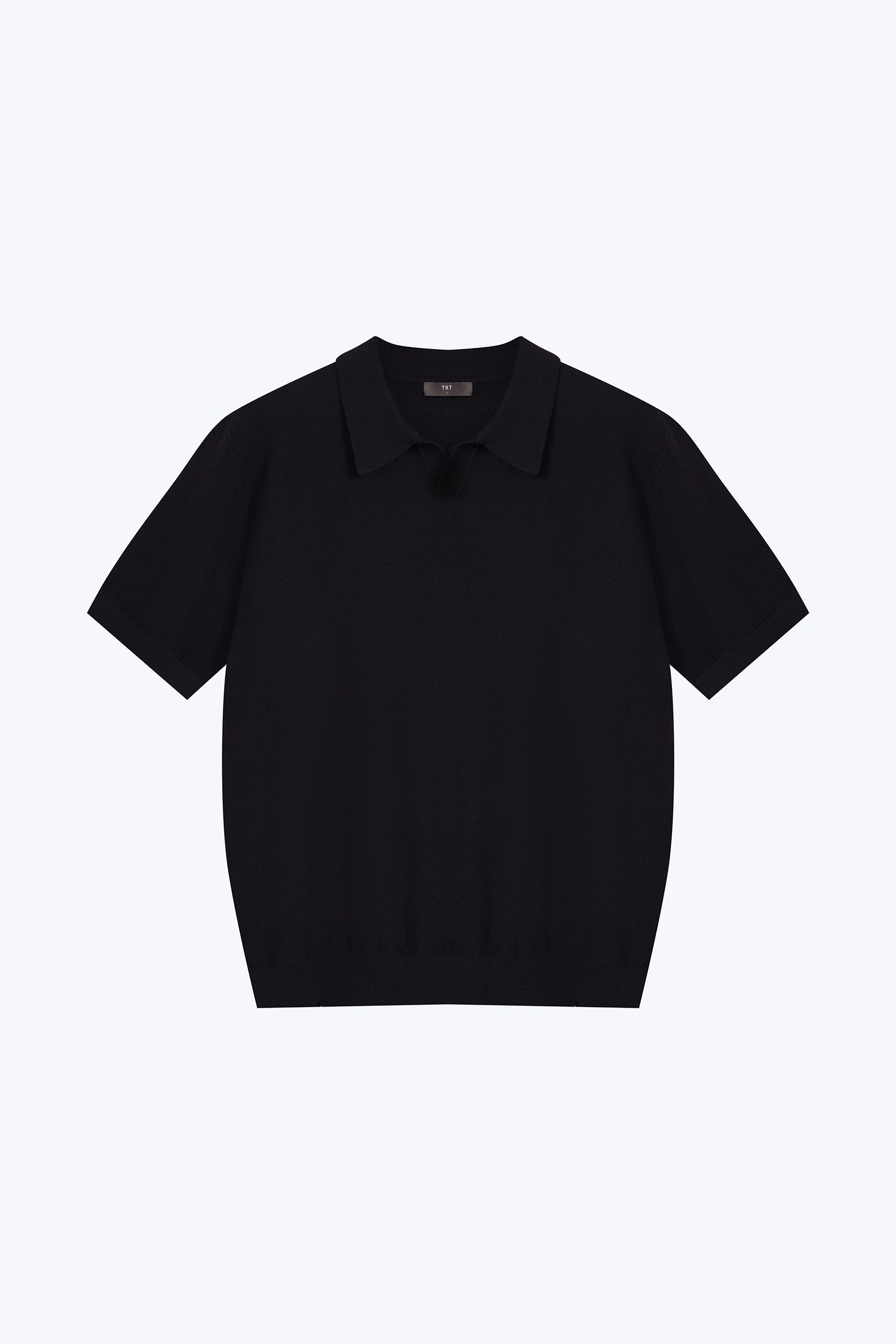 Cotton Nylon Long Sleeve Shirt - Black
