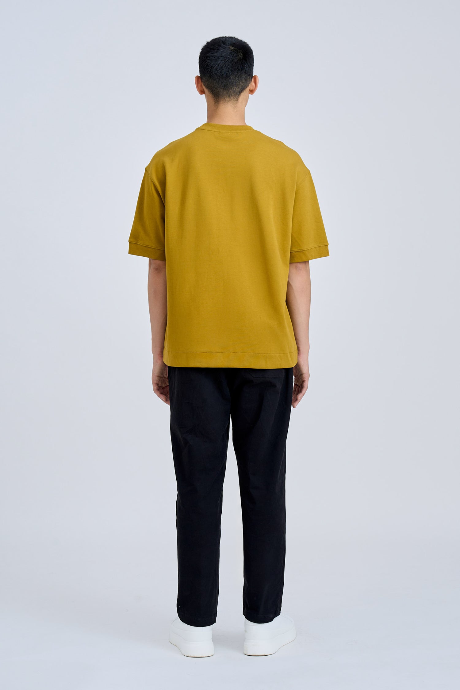 Drawstring Straight Cut Pants - Black [AT]