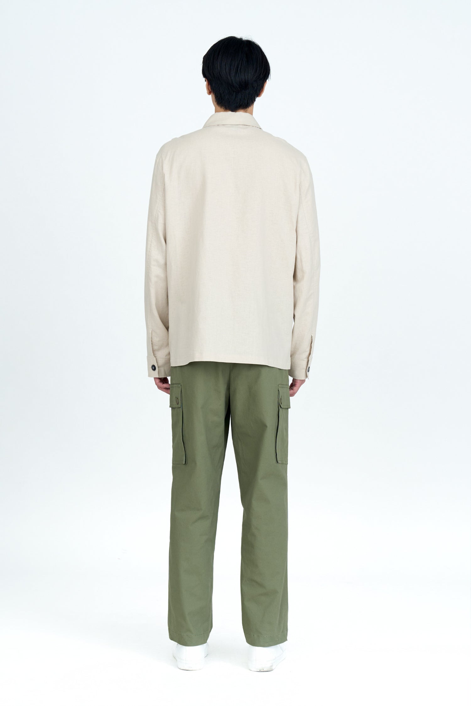 Slim Fit Cargo Trousers - Olive Grey [AT]
